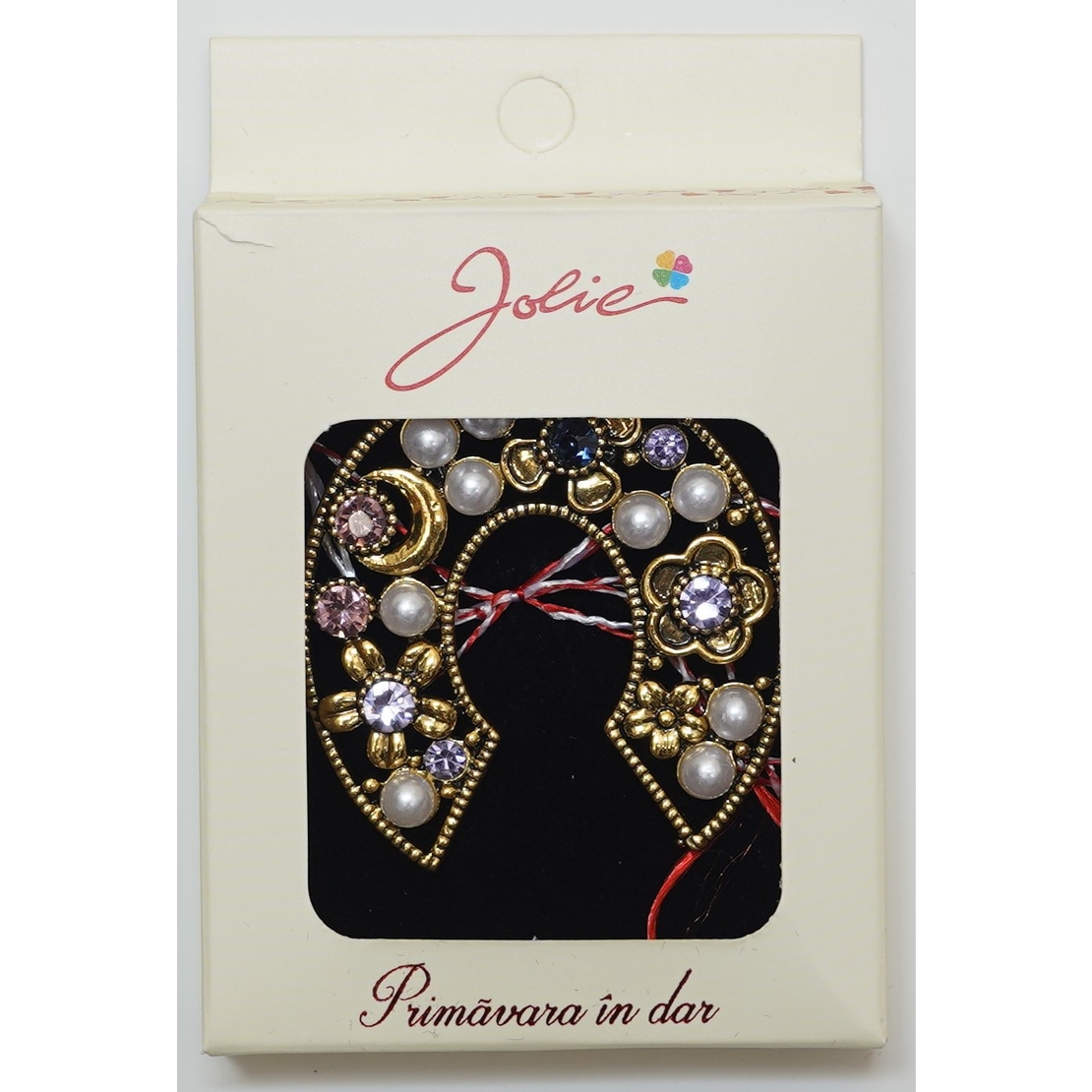 Martisor Brosa Medie, Multicolora, Dimensiune Brosa Aprox 5 cm, Material Metal, Model 4
