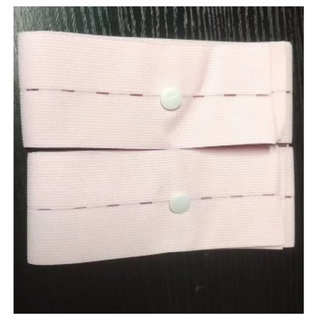 Set 2 Centuri de Monitorizare a Ritmului Cardiac Fetal, Flippy, Material Moale si Elastic, 6 x 130 cm, Roz