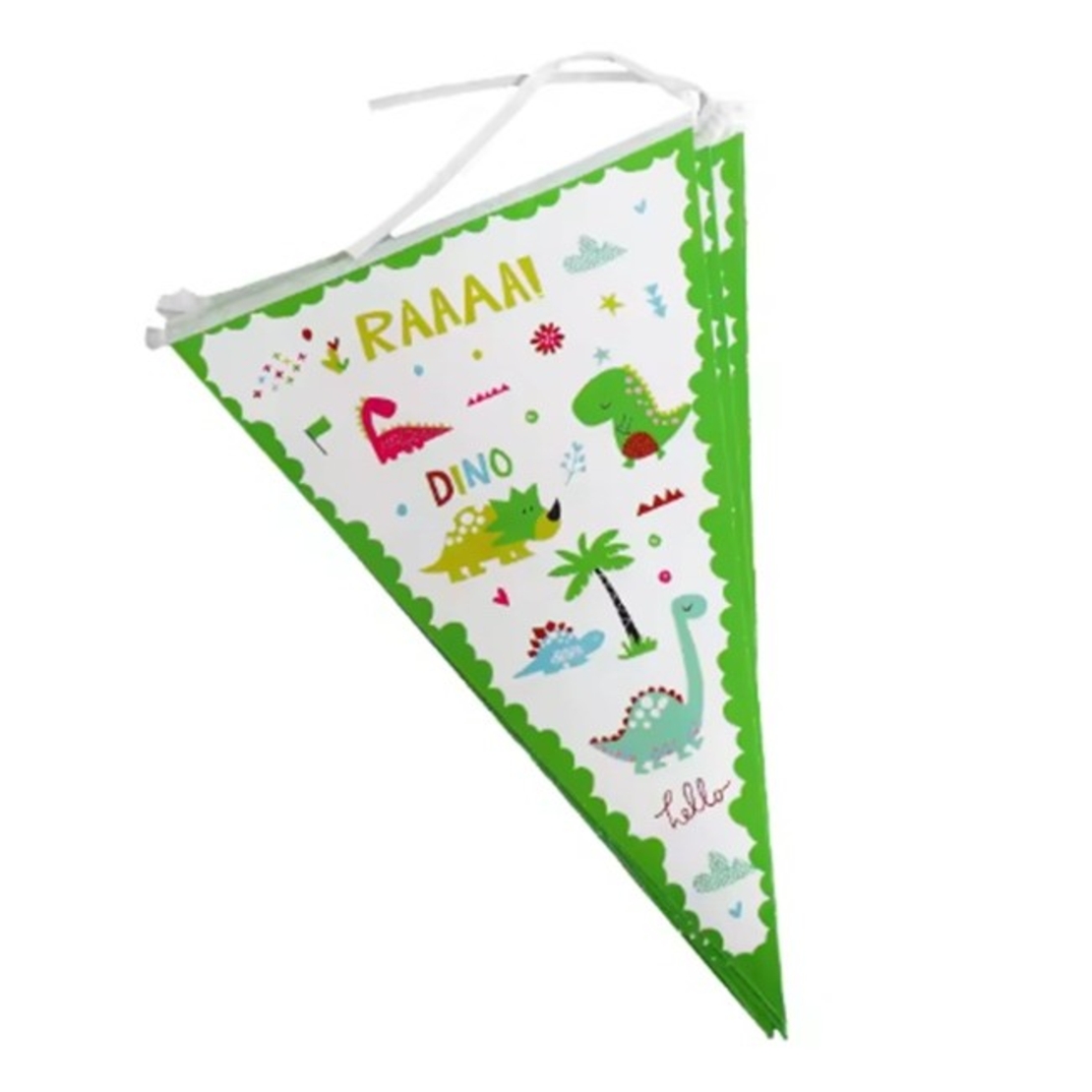 Set 10 Stegulete Tip Banner, Flippy, Colectia Dino Park, 28.5 x 20 cm, din Hartie Cretata, Multicolor