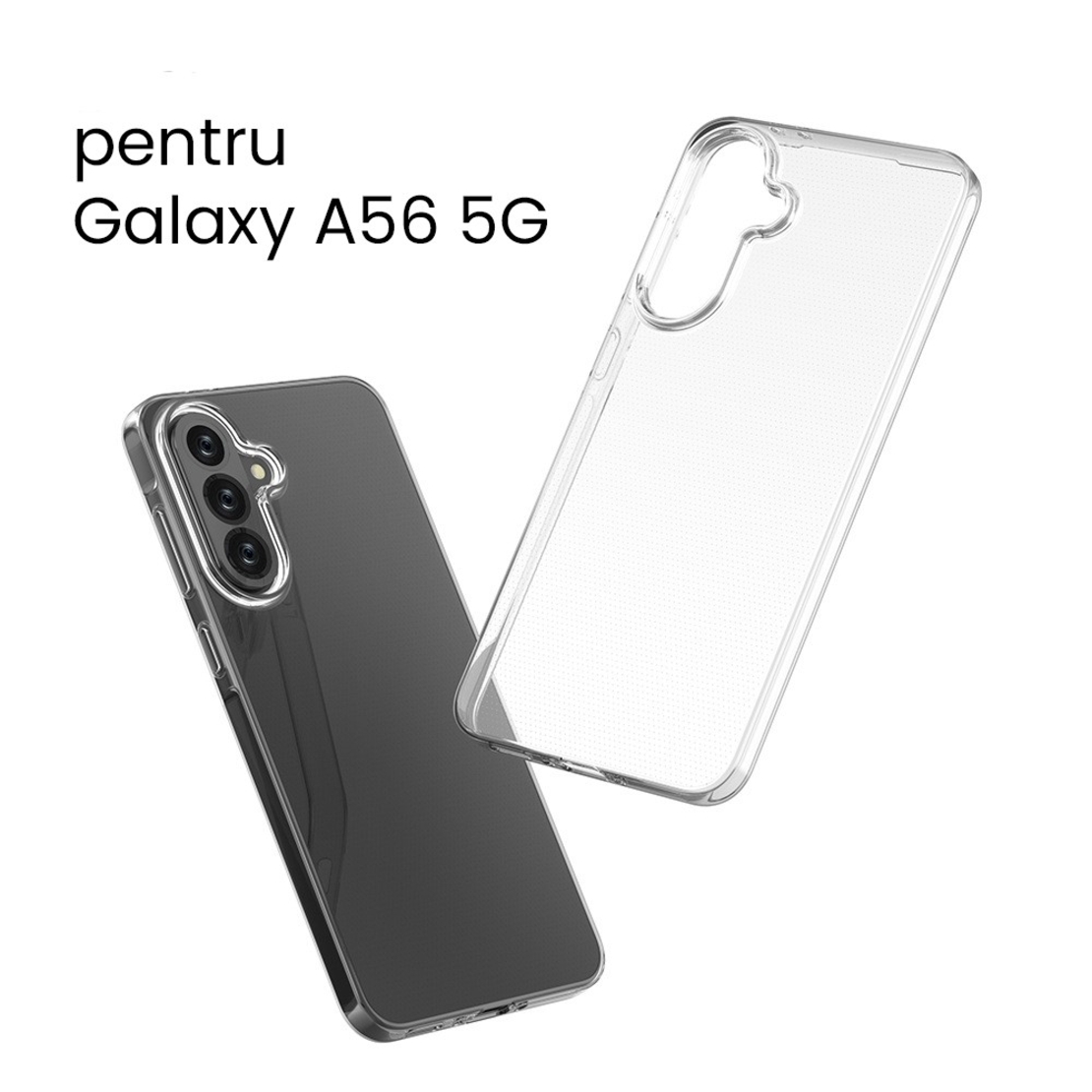 Husa de Protectie, Flippy, Husa de Protectie pentru Samsung Galaxy A56 5G, tip Carcasa, subtire din Silicon TPU Protect Plus, Transparenta