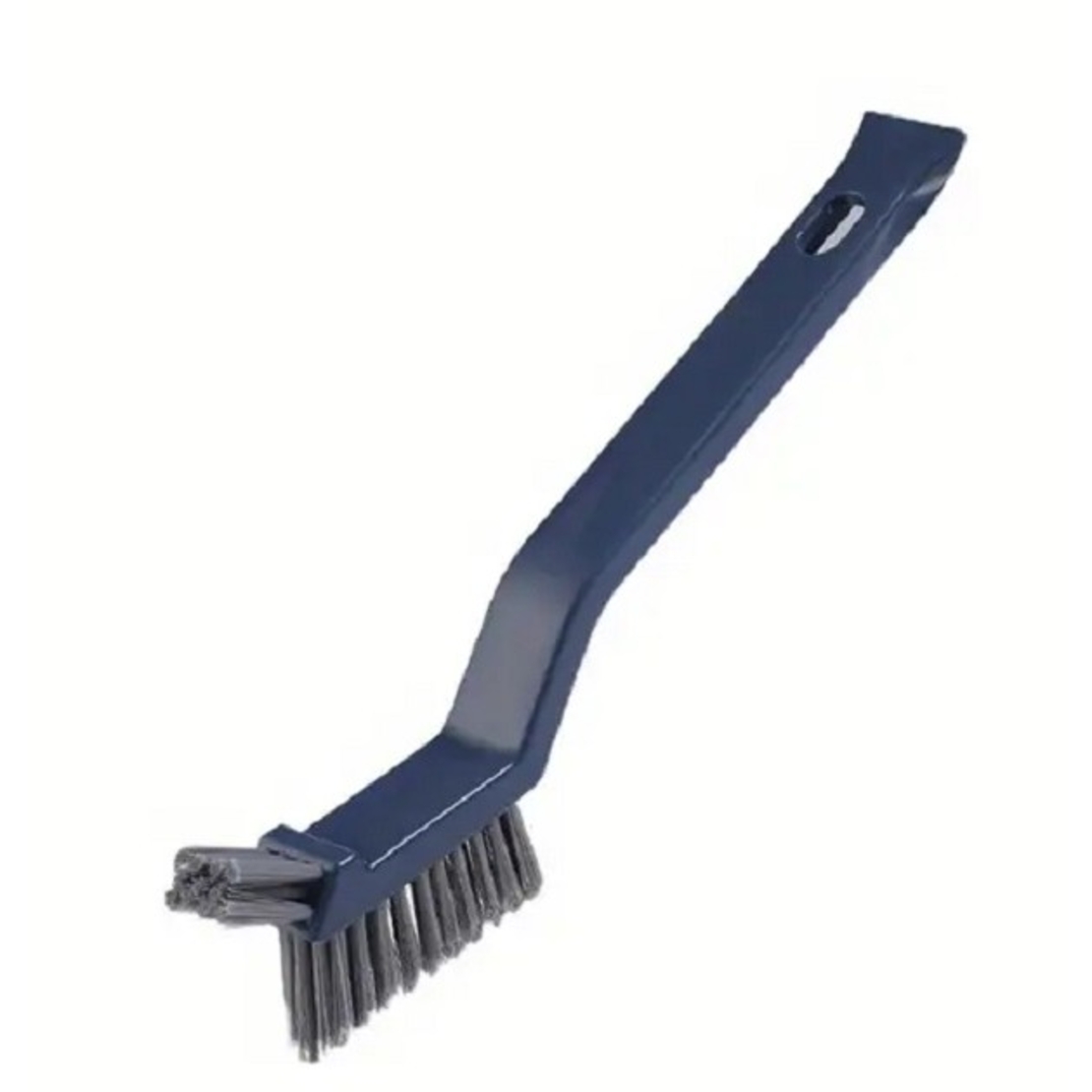 Perie 3in1 de Curatat Podele si Rosturi, Flippy, Lungime Maner 28 cm, Peri din PP, Otel si Plastic, Cleste pentru Scame si Par Inclus, Albastru