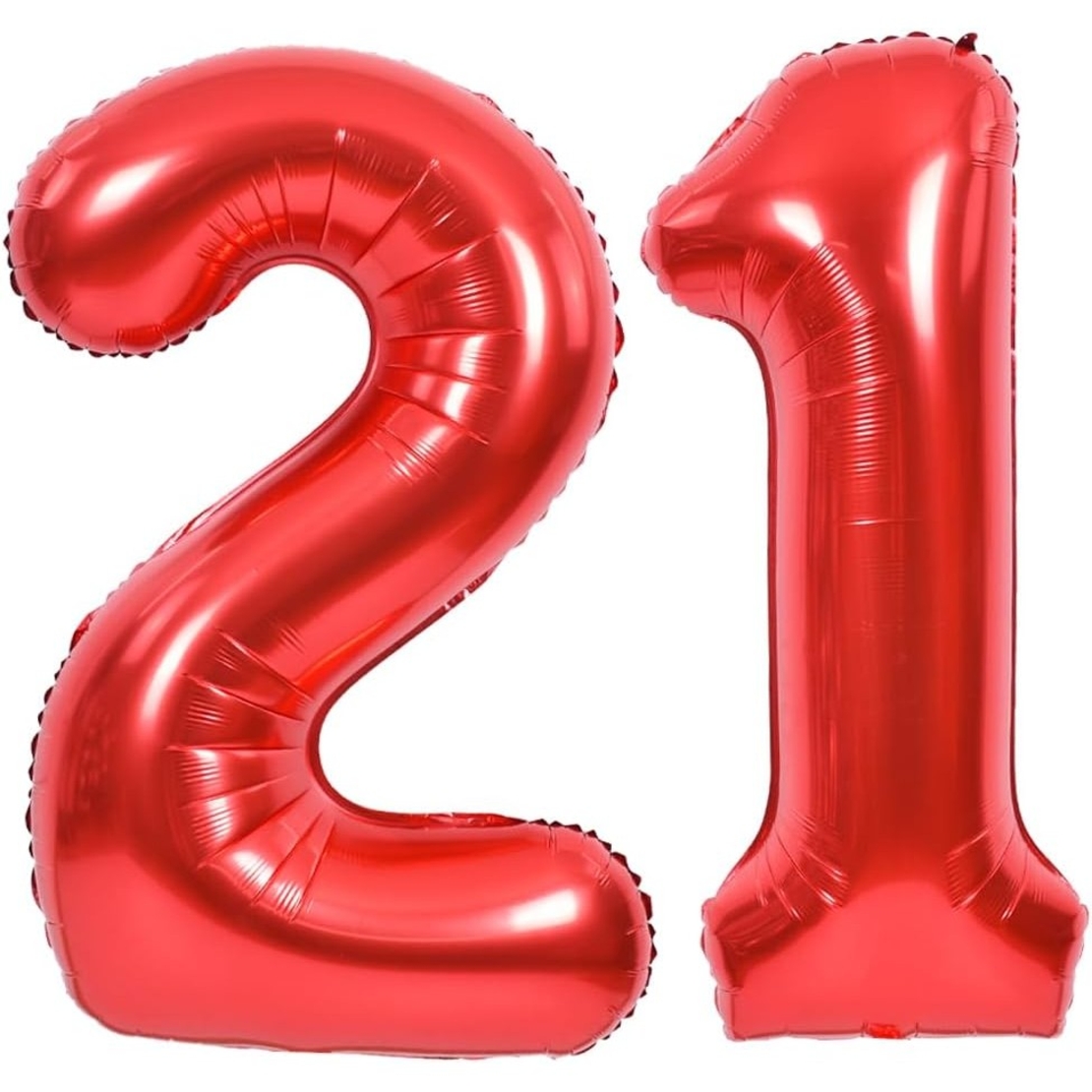 Balon din Folie Metalizata Flippy, Figurina Cifra, Tema Aniversare 40 cm, Ambalaj Individual, Pai inclus, Umflare cu Aer sau Heliu, Rosu, Cifra 1