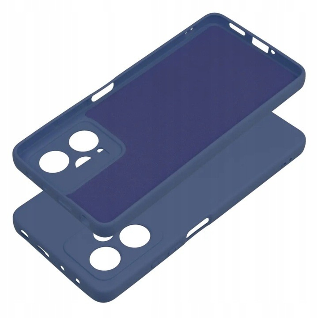 Husa de Protectie, Flippy, pentru Xiaomi Redmi Note 12 Pro 5G, Liquid Silicone, cu Microfibra pe Interior, Protectie Antisoc, Compatibil Incarcare Wireless, Albastru
