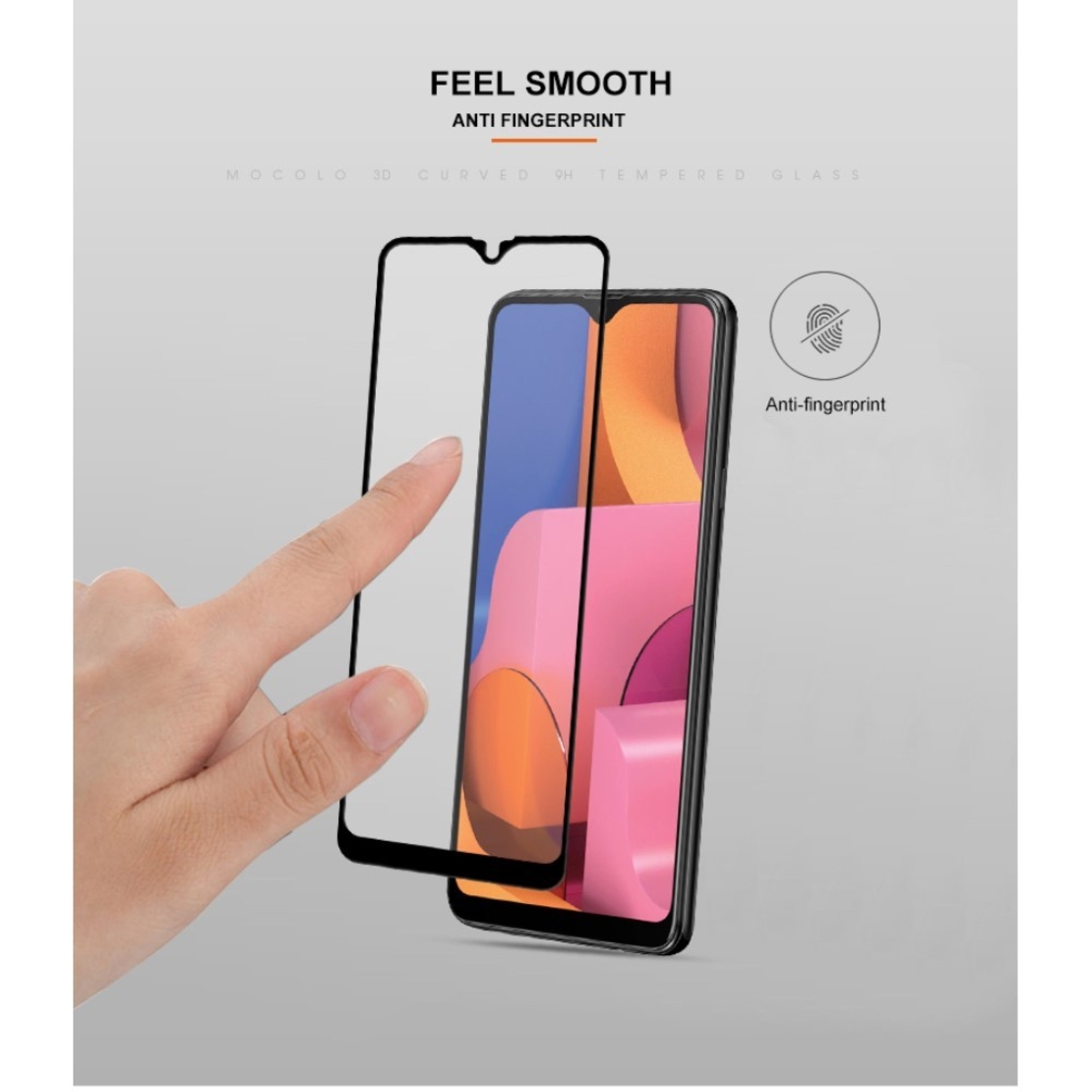 Folie Sticla Flippy® compatibila cu Samsung A20S 111D Negru