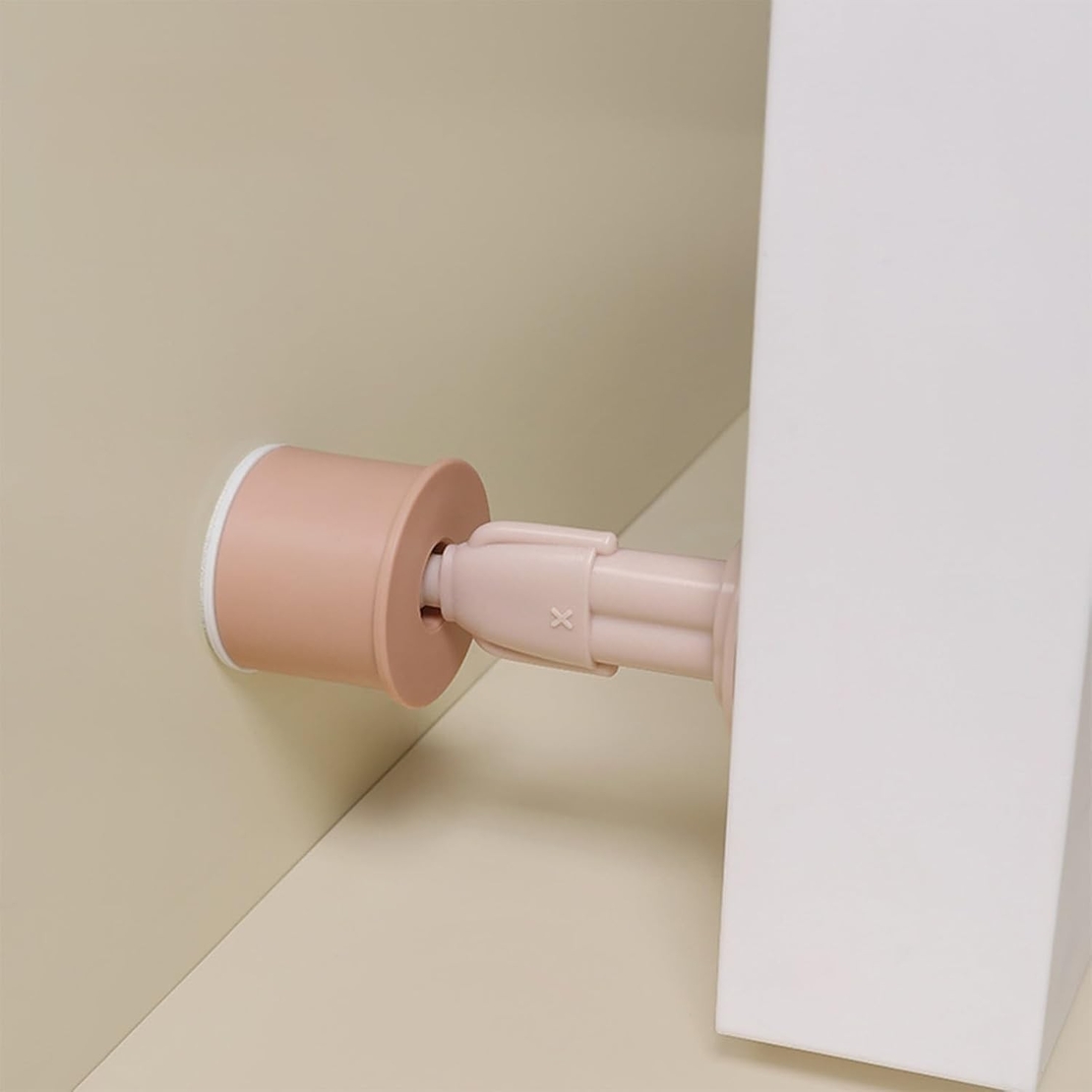 Opritor de Usa, Flippy, din Silicon, Model Magicial, cu Prindere de Perete, Anti-Coliziune, 4x 8.5 cm, Roz