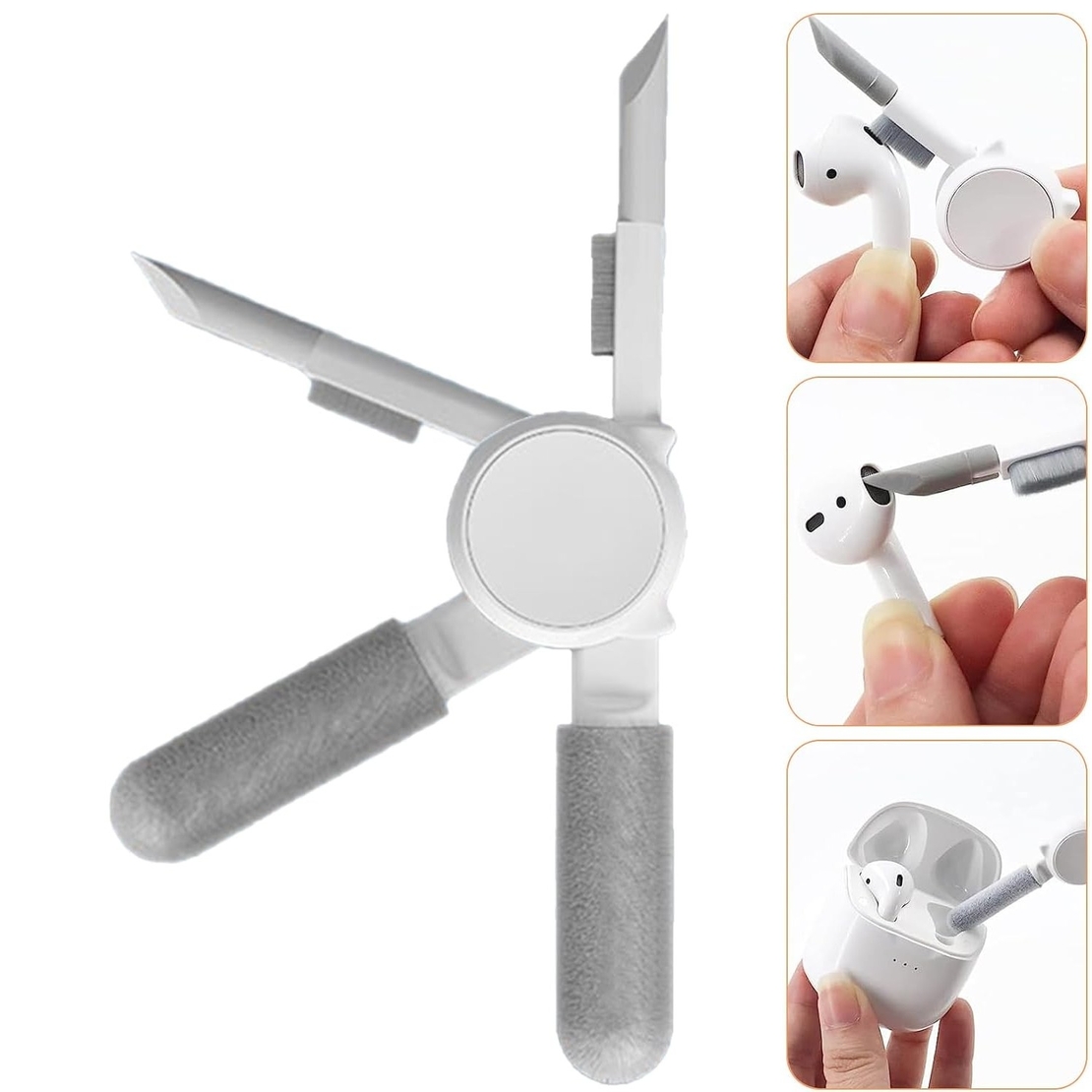 Kit Multifunctional de Curatare Produse Electronice 10in1, Flippy, pentru Laptop, Tastatura, Telefon, Casti, Roz