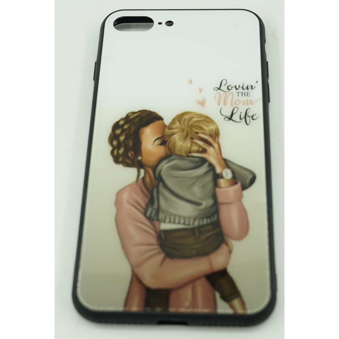 Husa protectie Flippy compatibila cu Apple iPhone 13 Pro Glass print Lovin the Mom Multicolor