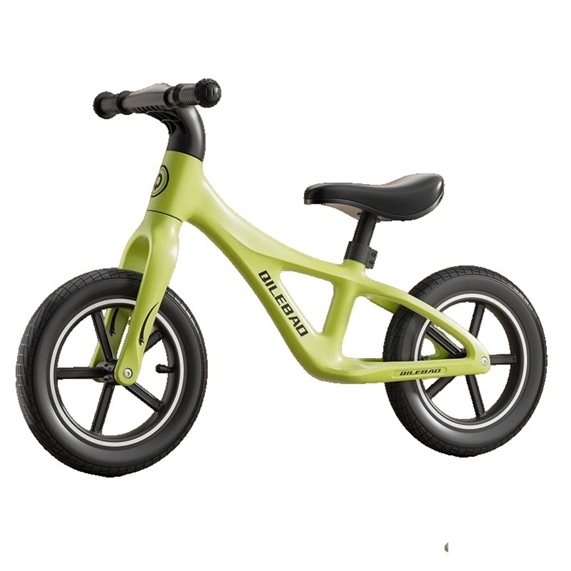 Bicicleta pentru Copii, Flippy, Fara Pedale, Pentru 2-6 Ani, 2 Roti Silentioase, Sa Reglabila 43 - 58 cm, din Plastic si Fibra de Sticla, 88 x 56 x 43 cm, Verde