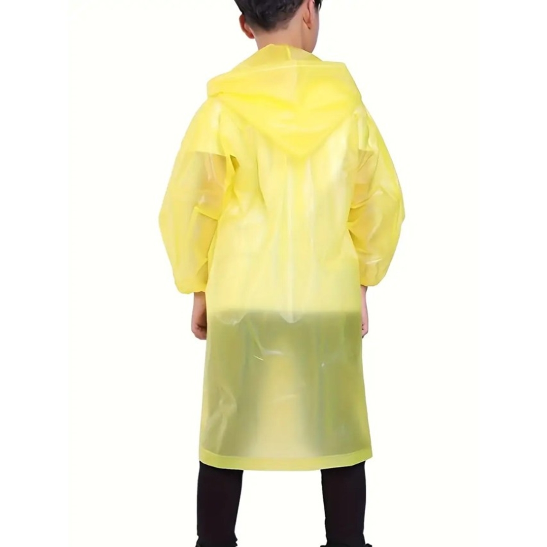 Pelerina de Ploaie, Flippy, pentru Copii 100-145 cm, din EVA, Impermeabila, Inchidere cu Capse, Galben