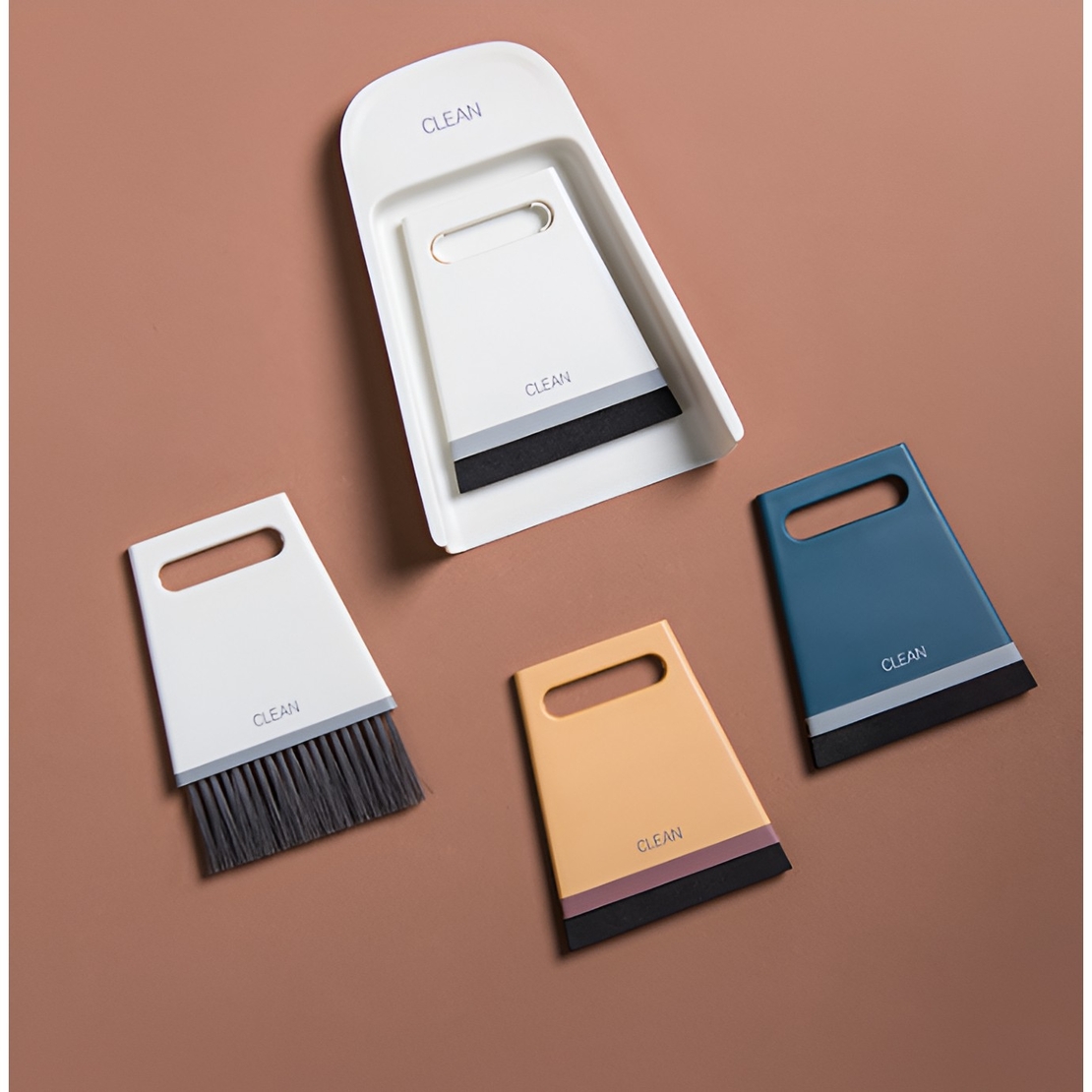Set Mini Matura si Faras, Flippy, Uz Casnic, Doua Perii, pentru Birou, Bucatarie, Casa, 19.5x13.8x3.6 cm, Gri