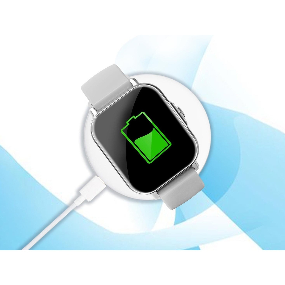 Ceas Smartwatch, Flippy, Editia H15, Apeluri Bluetooth, Afisaj 1.81 inch, Rezolutie 240 x 284, Puls, Siri, Baterie 180 mAh, Roz Auriu