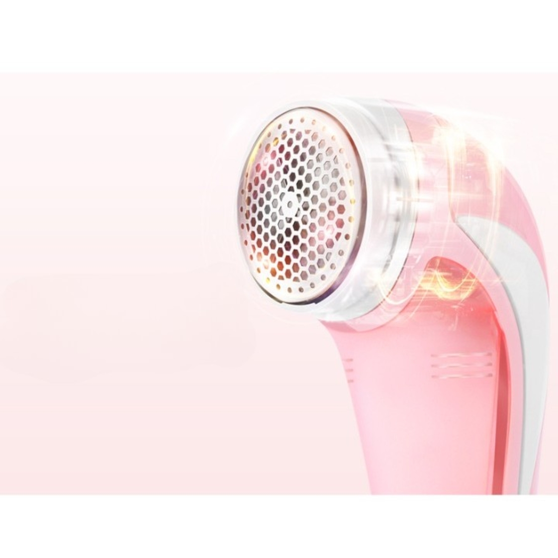 Aparat Pentru Curatat Scame, Par Si Praf, Flippy, Pentru Diferite Tipuri De Material, Cu Lame Din Otel Inoxidabil, Incarcare Prin USB Type-C, Cu Perie De Curatare si Cablu USB Incluse, 13.5x9 cm, Roz