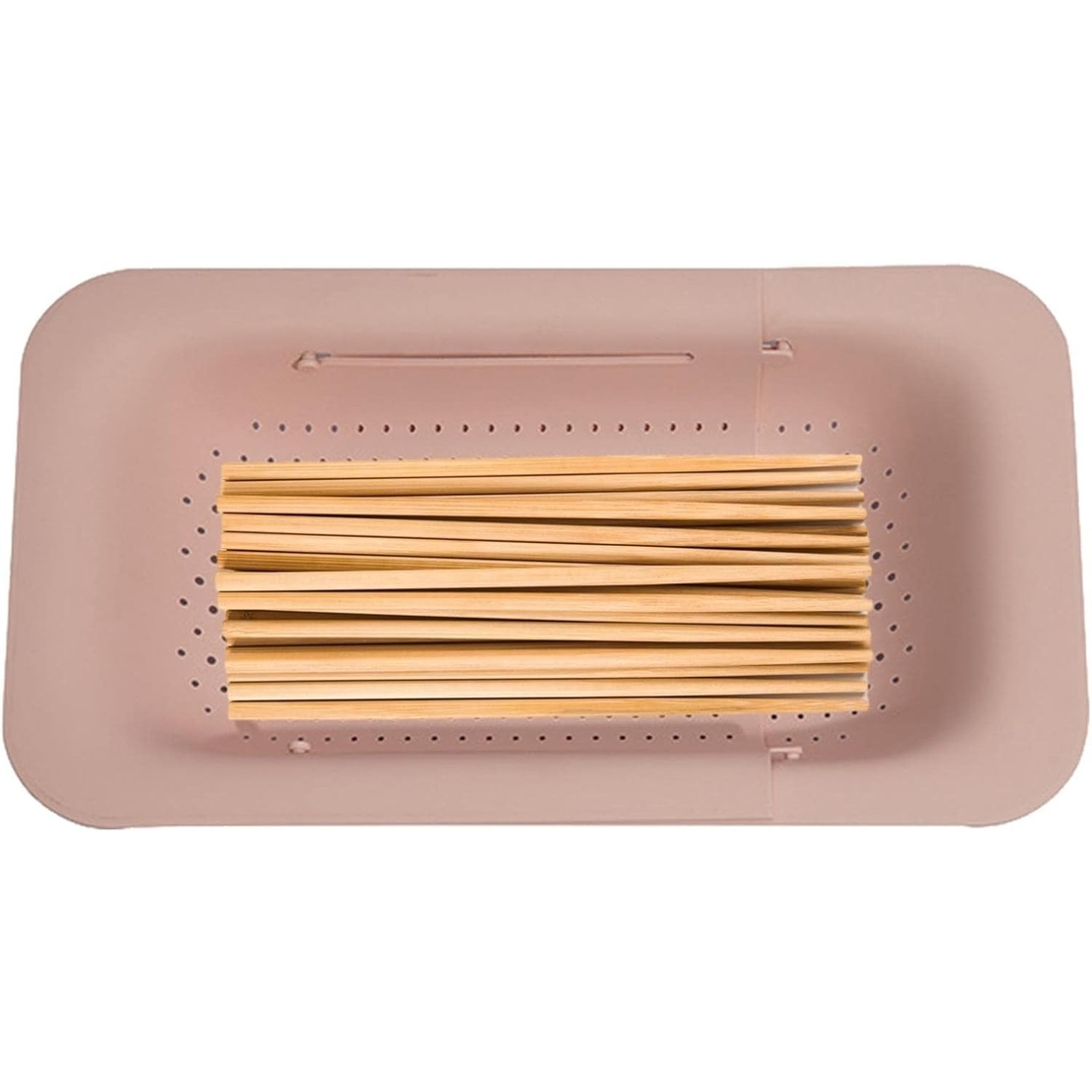 Cos pentru Scurgere Chiuveta de Bucatarie, Flippy, Plastic, Telescopic, 36x20x5 cm, Roz