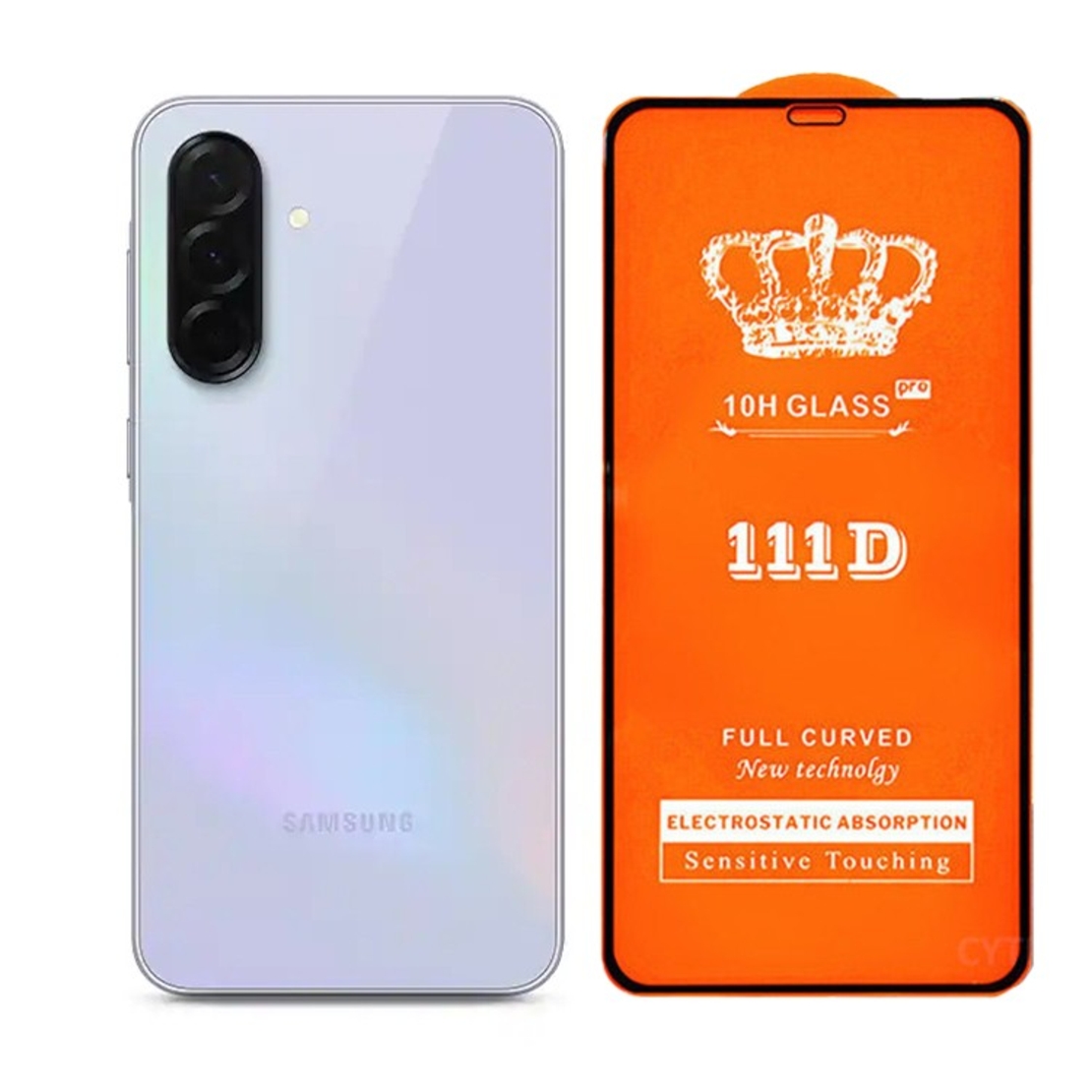 Folie Securizata pentru Samsung Galaxy A36, Flippy, Sticla de Protectie Compatibila cu Samsung Galaxy A36, Full Cover Series 111D, 10H GLASS, Margini Negre, Transparent