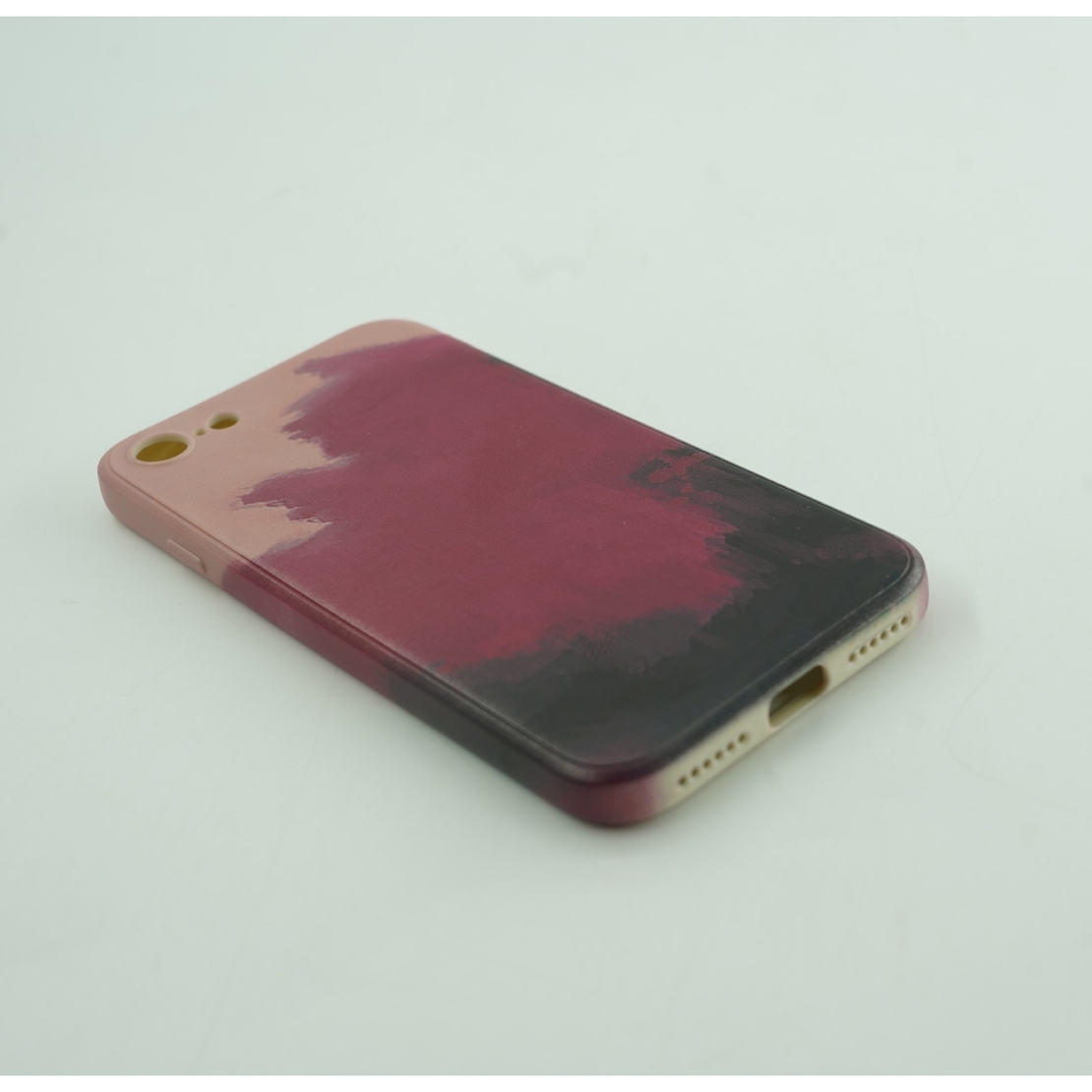 Husa protectie Flippy compatibila cu Apple iPhone 7/8G/SE2020 Tpu Ombre, Roz/Mov/Negru