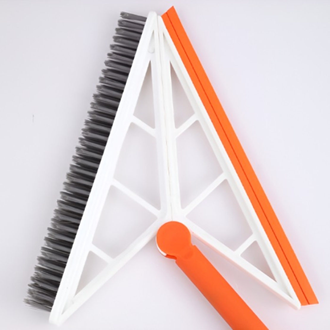 Mop Multifunctional, Flippy, Portocaliu, cu Racleta din Silicon, Maner Telescopic, Curatarea Eficienta a Tuturor Suprafetelor