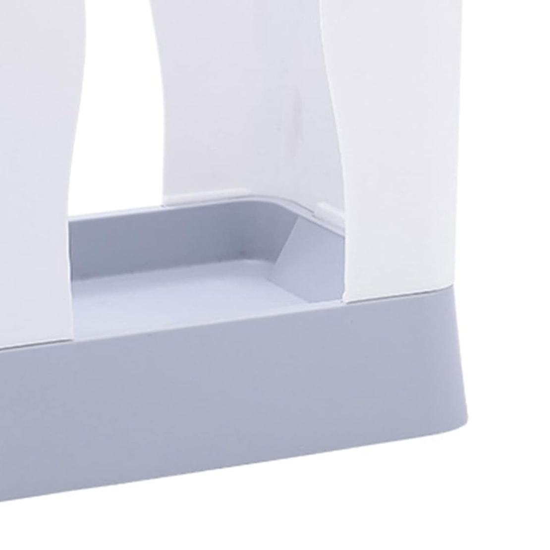 Cos de Gunoi Extensibil, Flippy, din Plastic, Reglabil, Pliabil, Versatil, pentru Bucatarie, Baie sau Birou, Cos Universal, 21x25x17 cm, Alb Gri