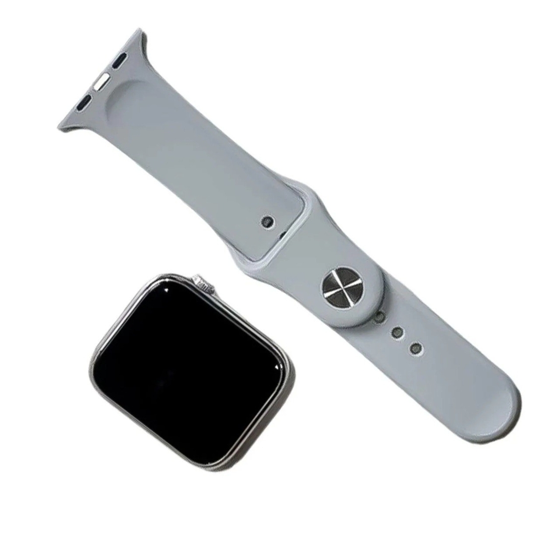 Ceas Smartwatch, Flippy, Editia 9, Apeluri Bluetooth, Incarcare Wireless, Afisaj 2.01 inch, Rezolutie 240 x 296, NFC, Puls, Gri