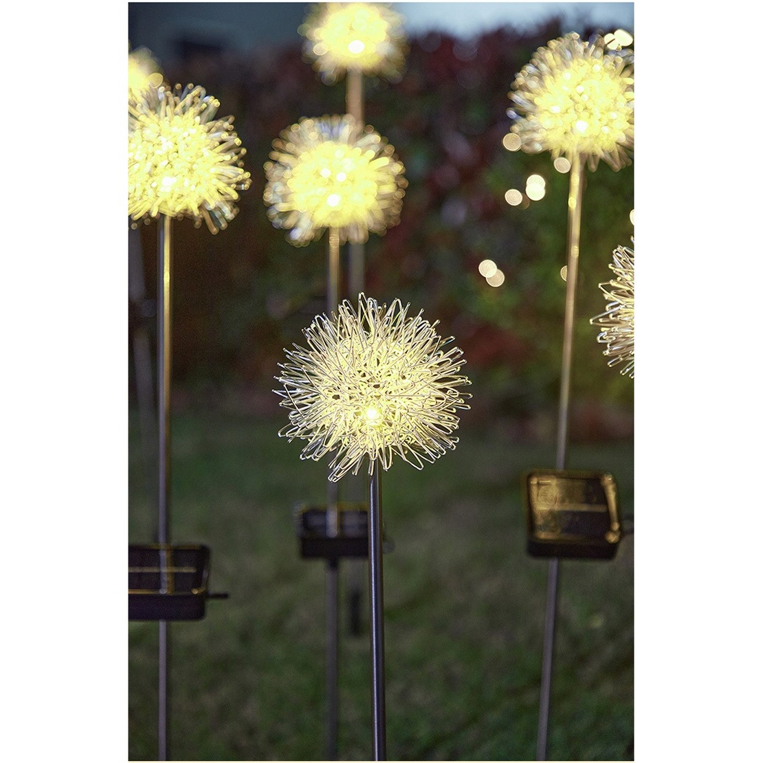 Lampa solara sub forma de Papadie,  alb cald, Flippy