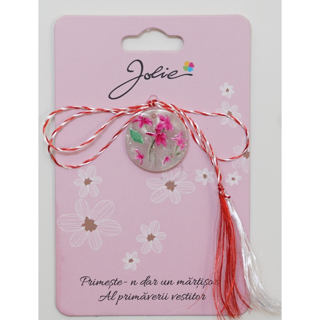 Martisor din Acril, Dimensiune Pandantiv Aprox 2 cm, Multicolor, Model 6