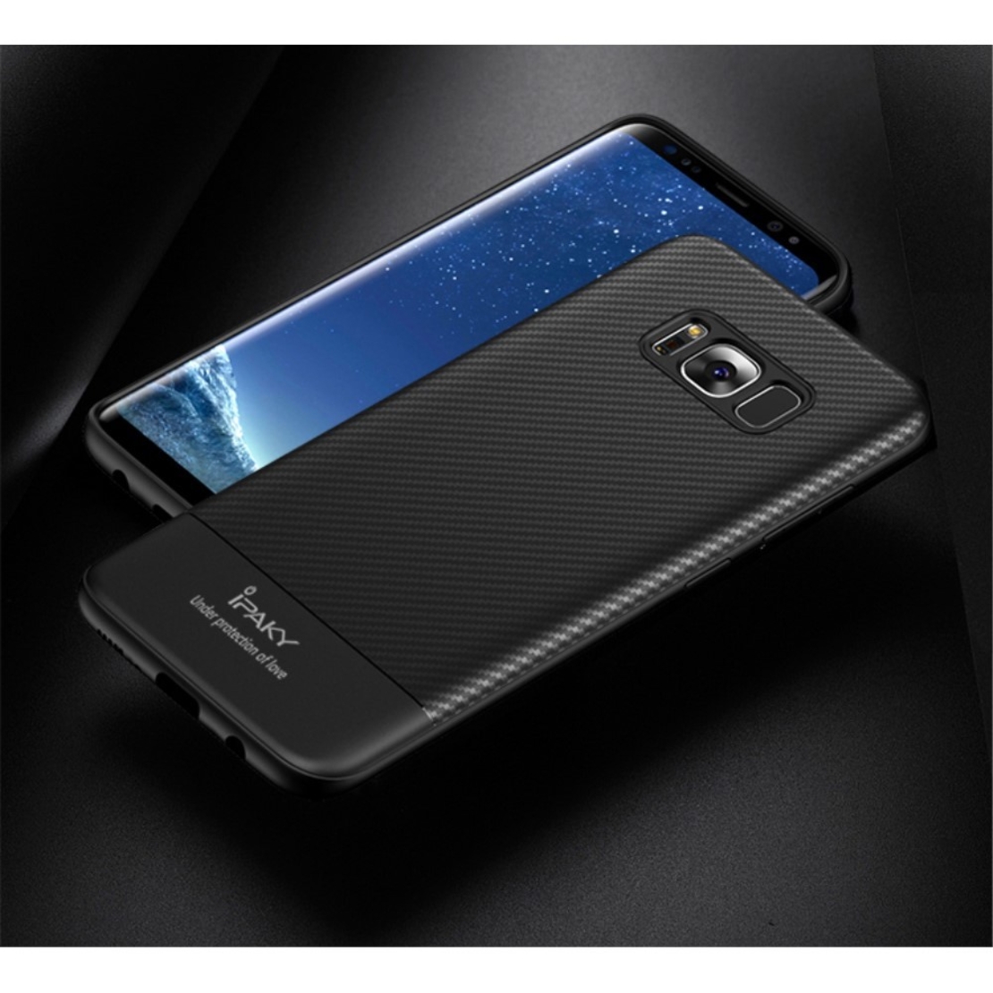 Husa Samsung Galaxy S8 IPAKY Carbon Fiber Negru
