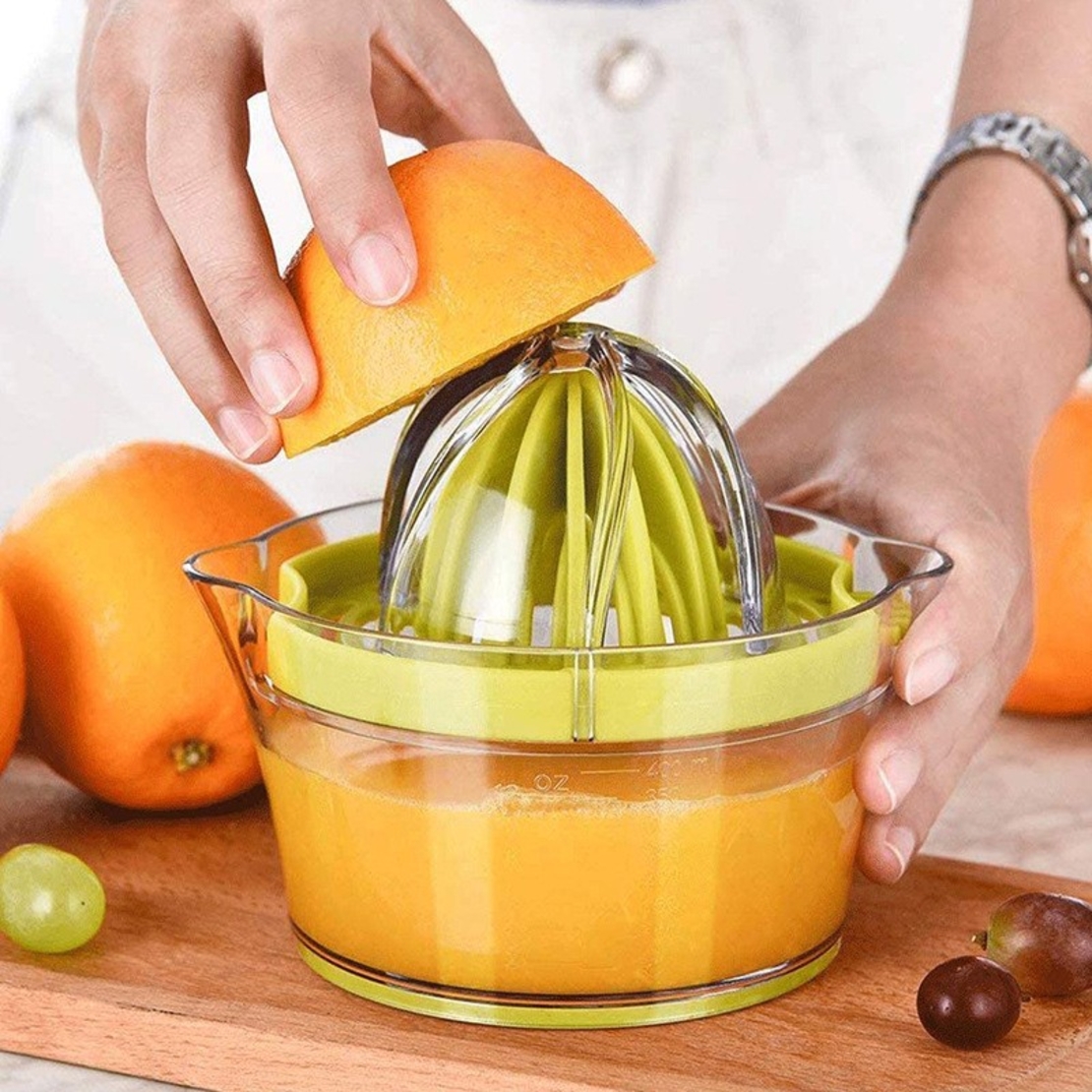 Storcator de Fructe 2 in 1, Flippy, cu Razatoare si Separator Ou, 14.8 x 8 x 13 cm, Verde