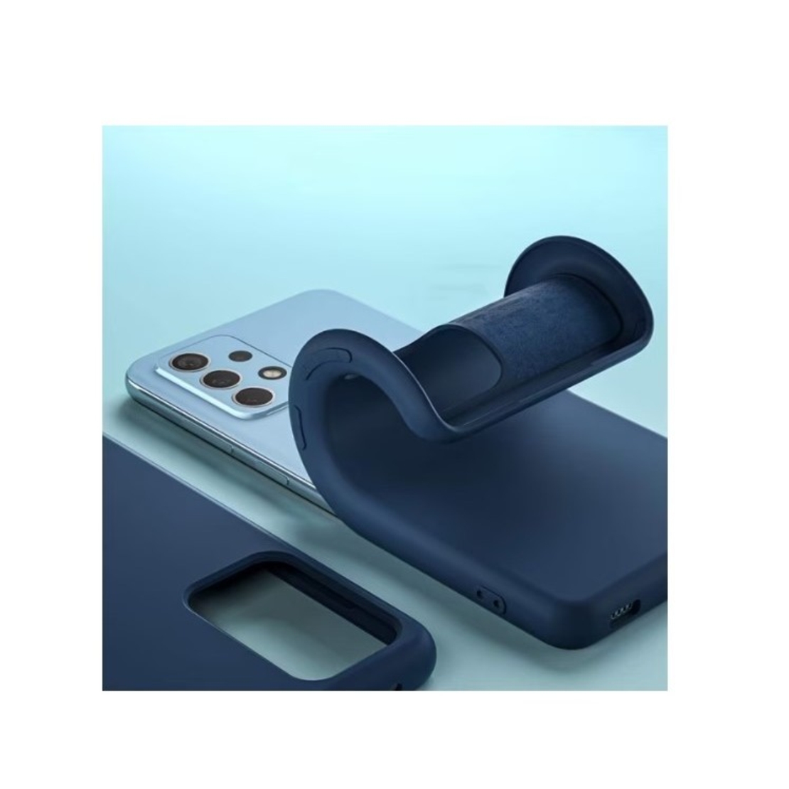 Husa de protectie Flippy compatibila cu Samsung Galaxy A52 Matte Tpu Albastru inchis