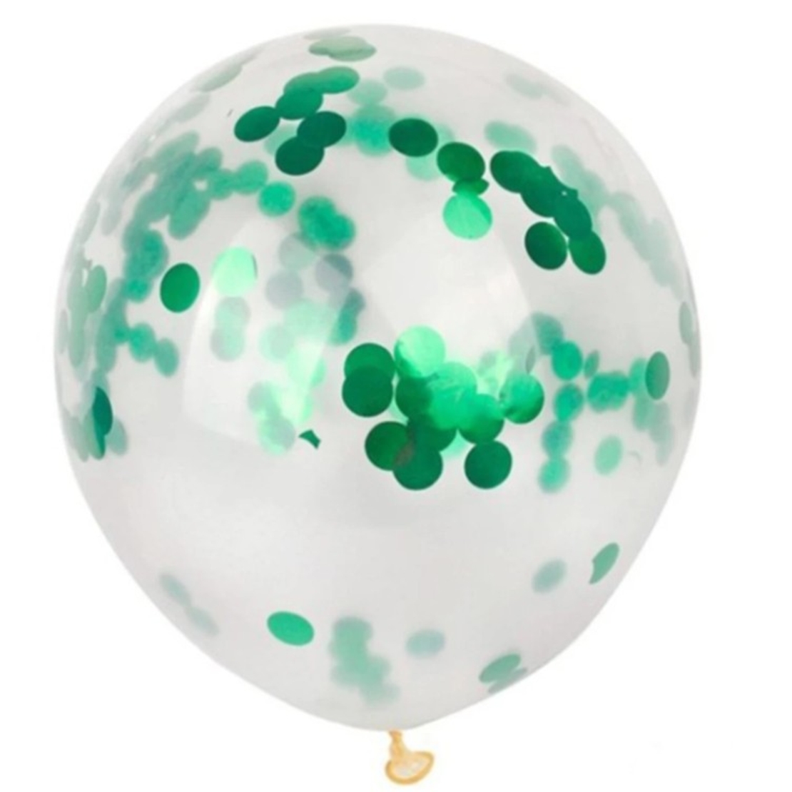 Set 10 Baloane din Latex, Flippy, Model Party Confetti, 5 x Confetti, 5 x Turcoaz, 25 cm, 2.2g