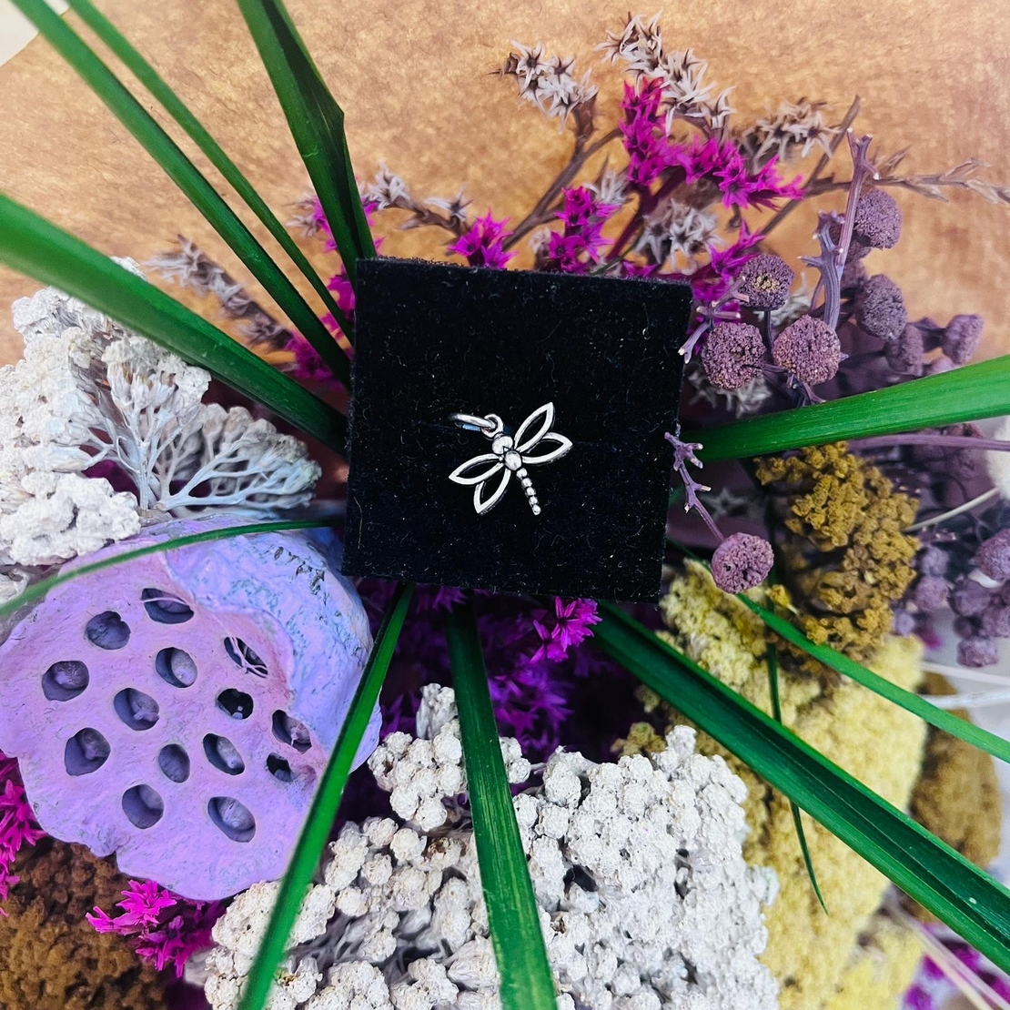 Pandantiv din Argint 925 Jolie Silver, Model Libelula, Fara Inchidere, Fara Pietre, 15 x 14 mm, 0.6 g