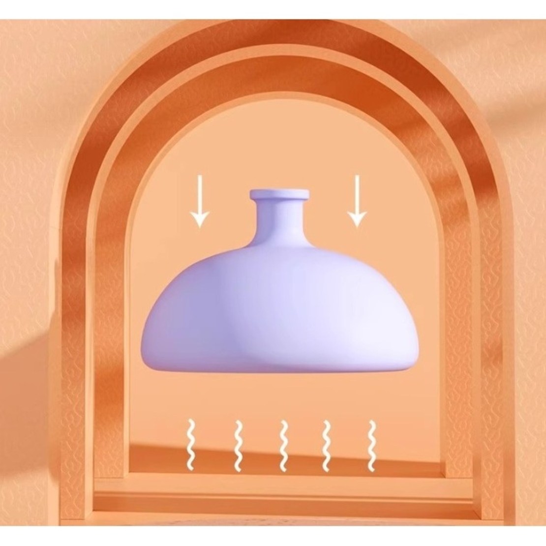 Dispozitiv Terapeutic Sputa, Flippy, Cupa pentru Terapie Toracica, Dispozitiv de Eructare, pentru Adulti si Copii, 10 x 6.5 cm, din Silicon, Mov