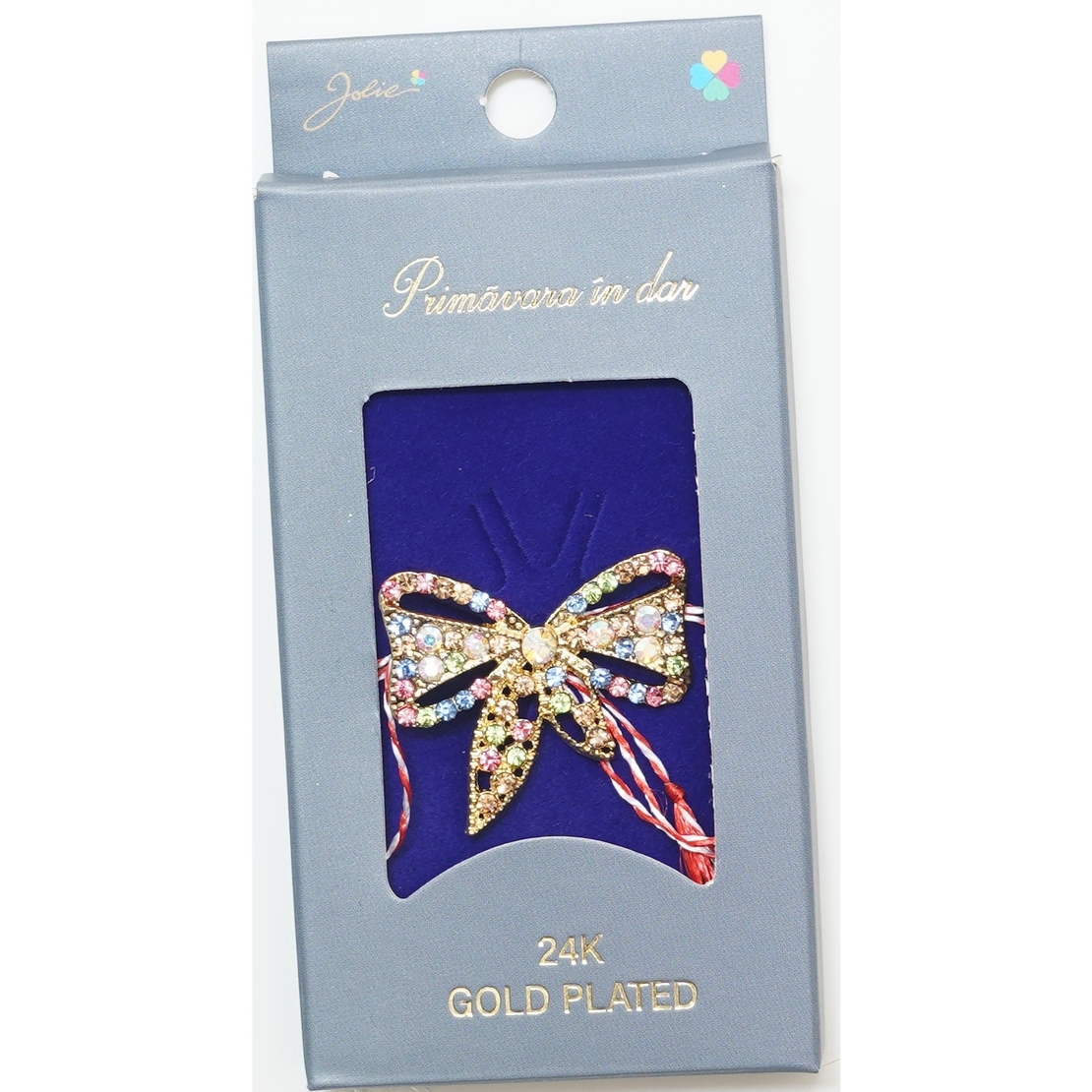 Martisor Brosa Placata cu Aur 24K, Dimensiune Brosa Aprox 2- 3 cm, Model 17