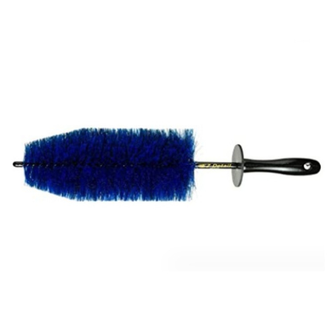Set 3 Piese pentru Cosmetica Auto, Flippy, din Plastic si Otel, Maner Ergonomic, Perie Butuc, Anvelope, Detalii, Albastru