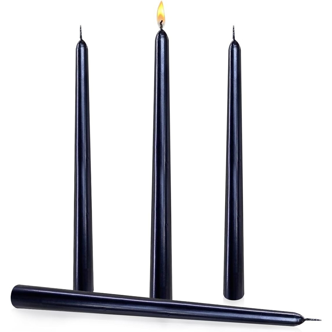 Lumanare Decorativa, Flippy, pentru Masa, 25 cm, din Parafina, fara Fum, Ardere 7.5h, Negru