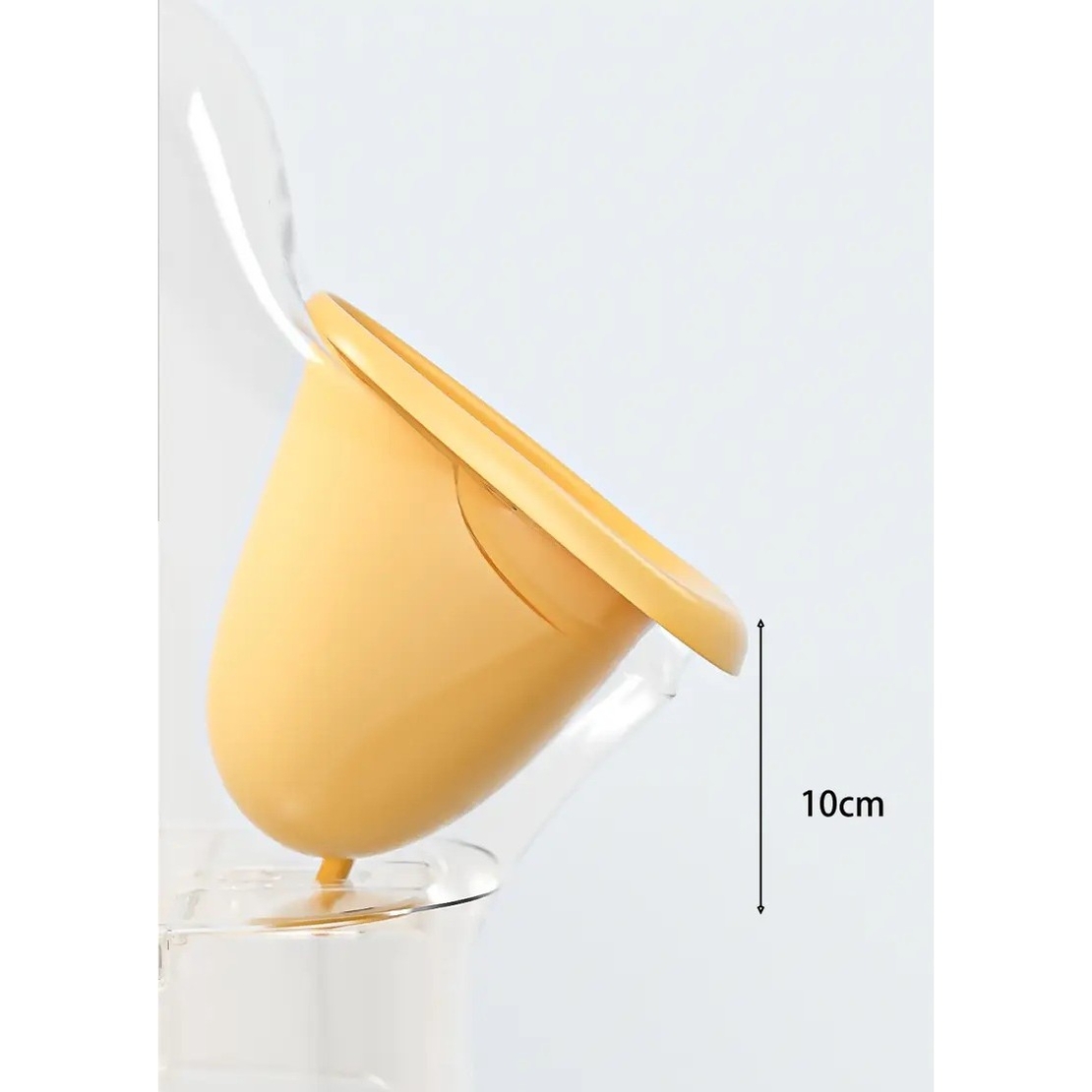 Olita tip Pisoar pentru Copii, Flippy, +1an, Portabila, Design Ratusca, Model Prietenos, Non-Toxic, Usor de Curatat, 23.3 x 24 x 43 cm, Alb/Galben