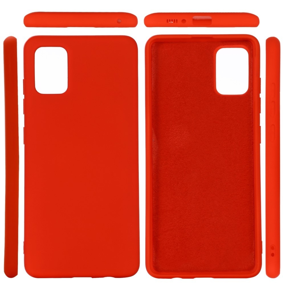 Husa protectie compatibila cu Samsung S10 Lite Liquid Silicone Case Rosu