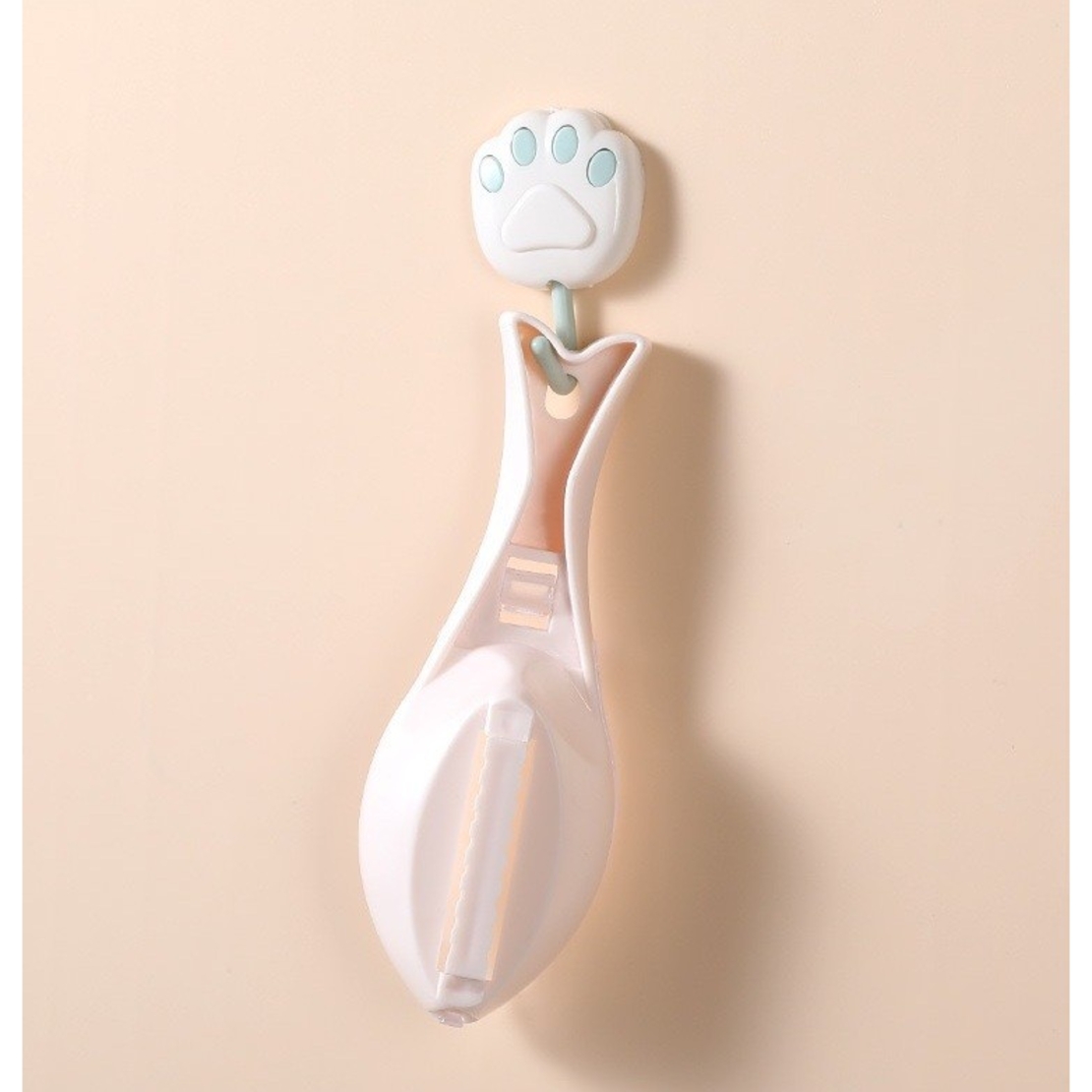 Curatator de Solzi de Peste, Flippy, Manual, Forma Peste, cu Compartiment de Colectare, din Plastic, 15.5x5.5 cm, Alb
