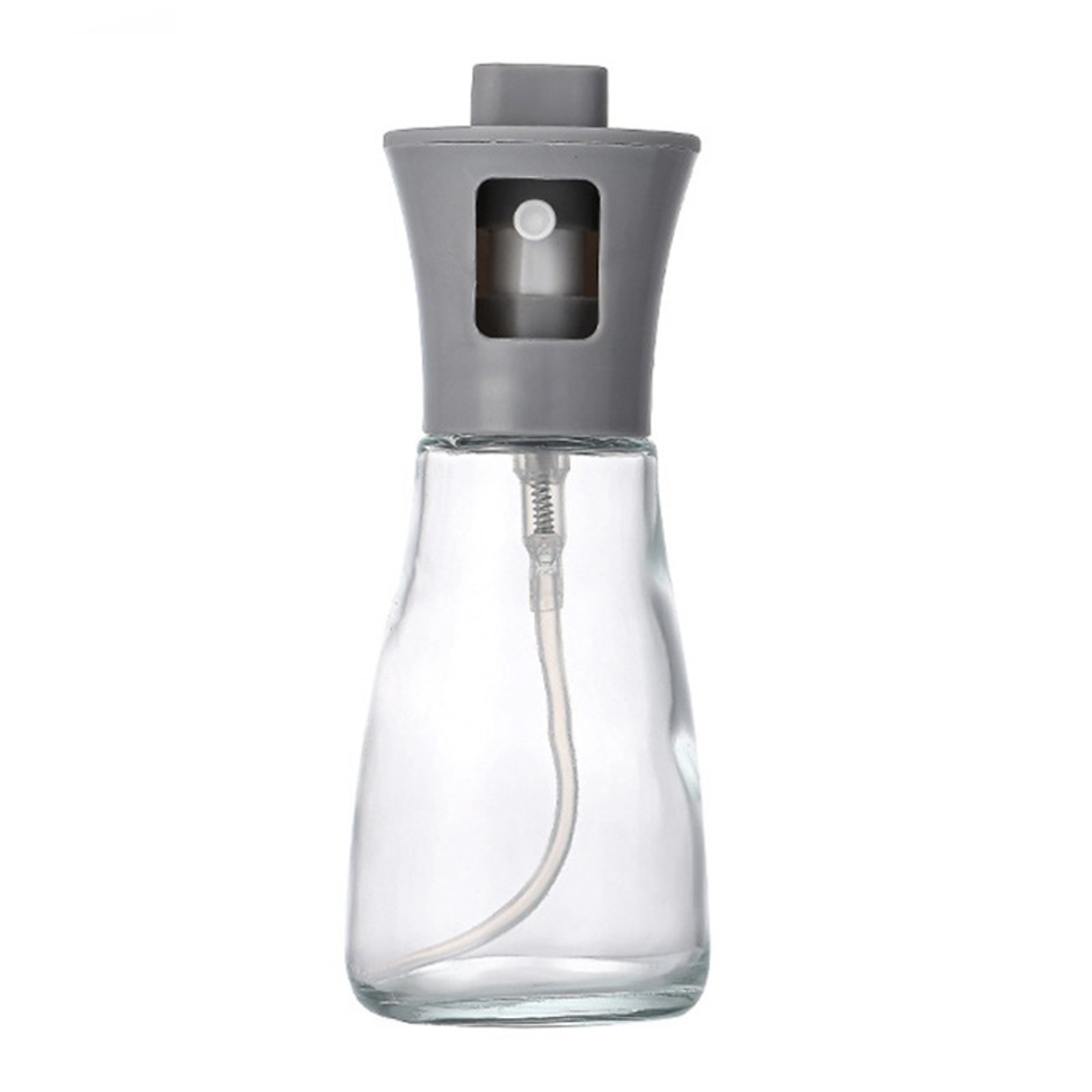 Pulverizator pentru Ulei, Flippy, Pulverizator din Sticla pentru Otet sau Alte Lichide, Simplu Reincarcabil, Multifunctionale, 17.3 x 5.6 cm, Capacitatea 170 ml, Gri