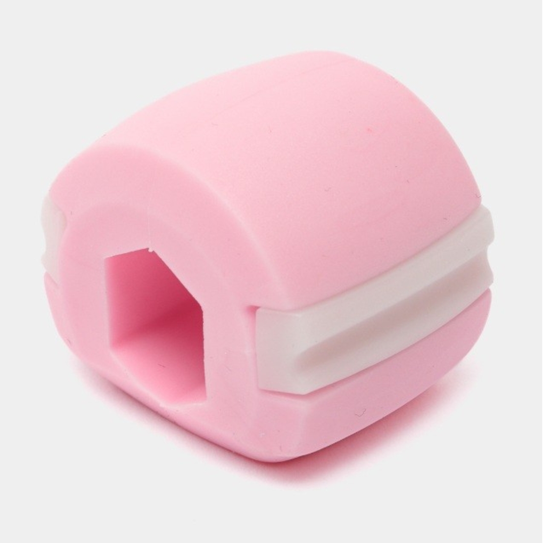 Dispozitiv de Tonifiere Faciala, Flippy, din Silicon, Corectare Mandibula/Maxilar, Roz