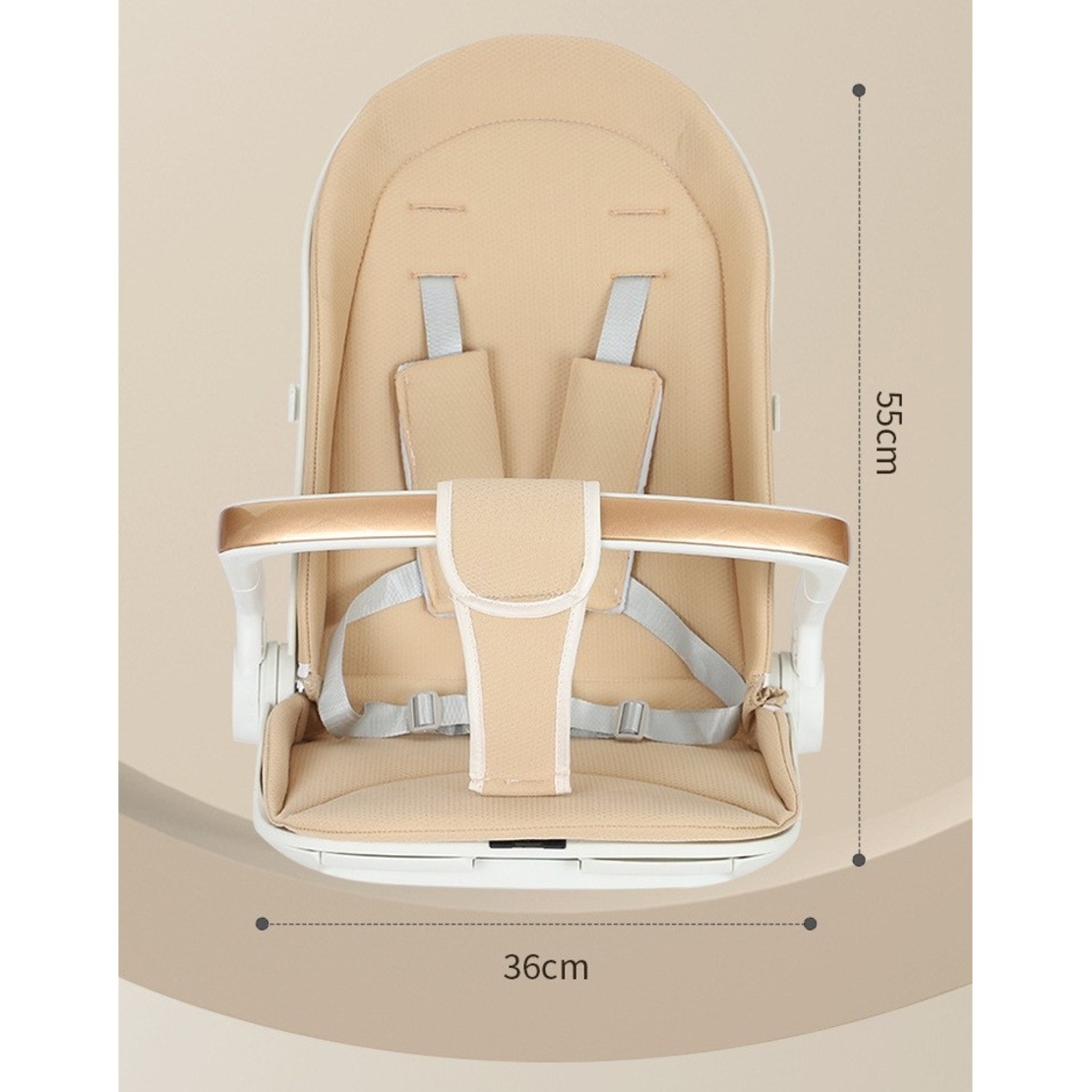 Carucior Sport Flippy 3in1, 6-36 Luni, Reversibil, Pliabil, Tavita pentru Masa, Pozitie de Somn, Centura de Siguranta, Roti 360, Suport Pahar, Copertina pentru Soare, 32x63x95cm, Alb, Model Ursulet