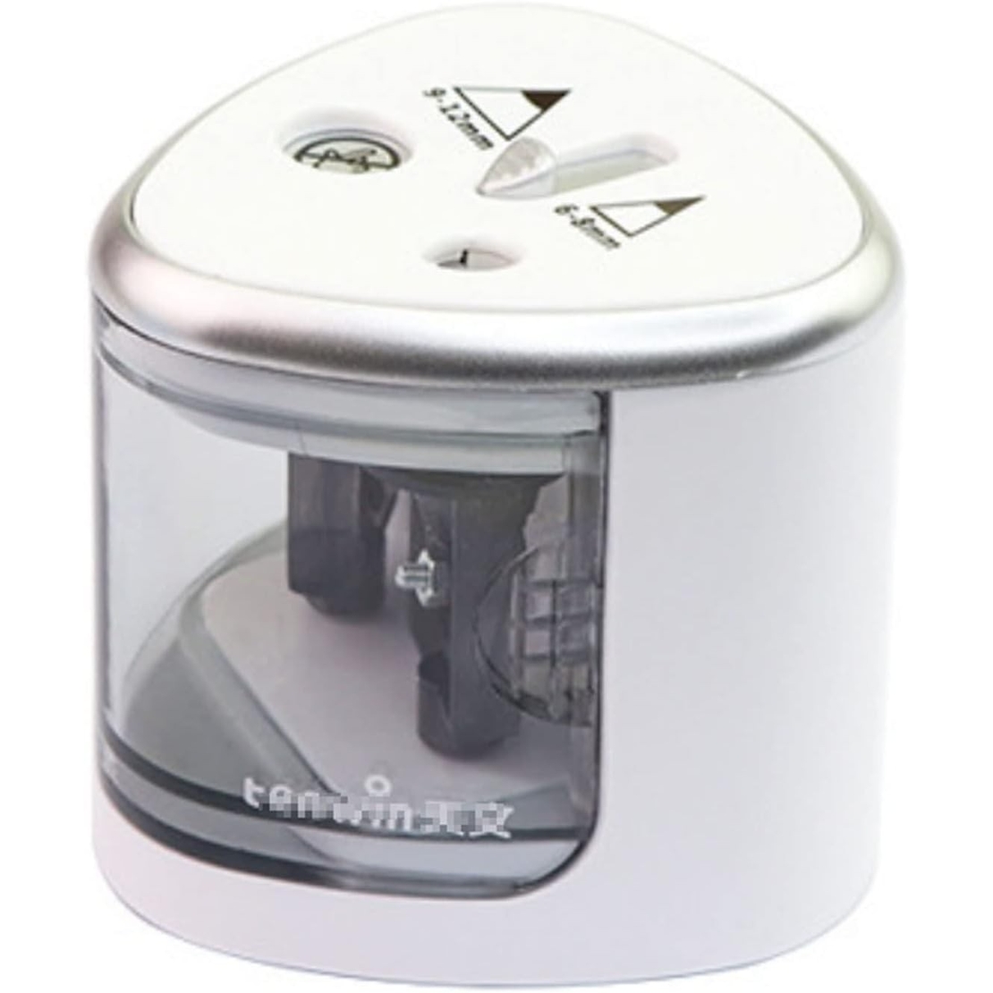 Ascutitoare Electrica cu 2 Gauri, Flippy, Gri, Baterii 4 x AA (neincluse), 7.5 x 7.5 x 7.5 cm, Gri