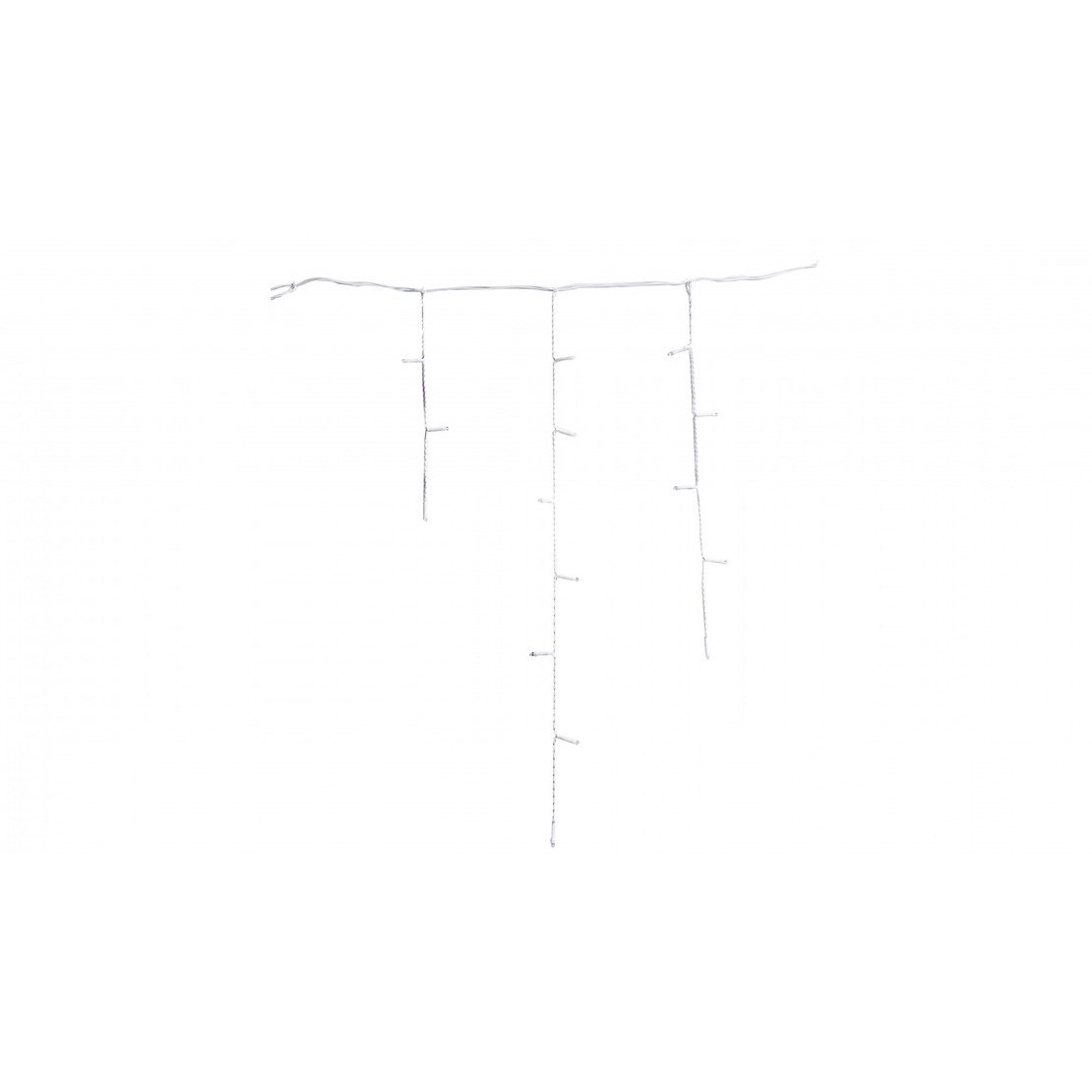 Sectiune de Craciun Flippy® Tip Turturi, 8 jocuri de lumini Sectiu 5 m, 143 LED-uri, Interconectabila, Fir Alb, Alb Cald