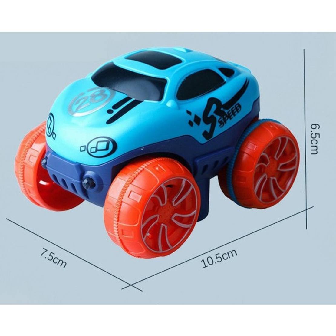 Jucarie de Constructie RollerCoaster, Flippy, 138 de Piese, 41.5x31x7 cm, cu Masini, Multicolor