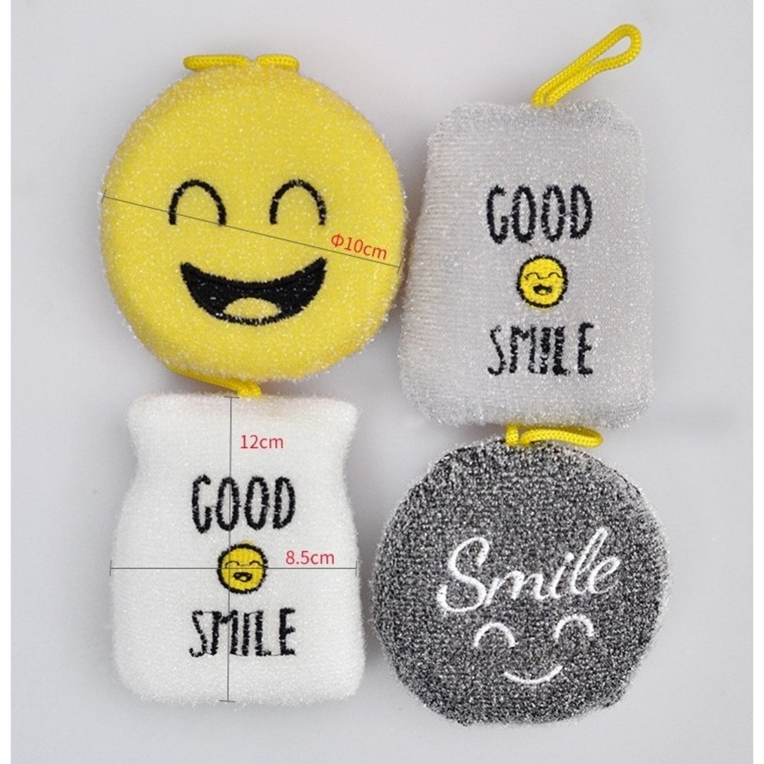 Set 4 bureti de vase Flippy cu tematica Funny Model 1