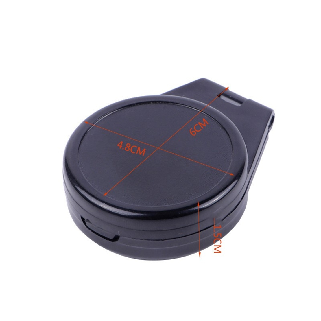 Busola de Buzunar cu Capac de Plastic, Flippy, Busola pentru Drumetii, Calatorie, Compacta, Usor de Transportat, 6 x 4.8 x 1.5 cm Negru