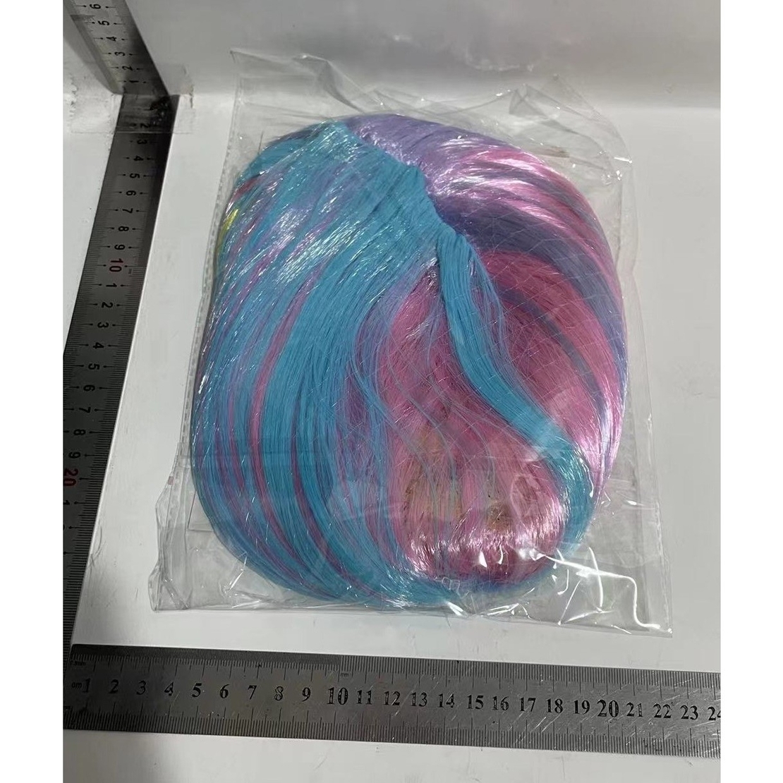 Peruca Cosplay, Flippy, Tunsoare Bob cu Breton, pentru Carnaval, Halloween, Petreceri Tematice, din PET, Marime Universala, Multicolor