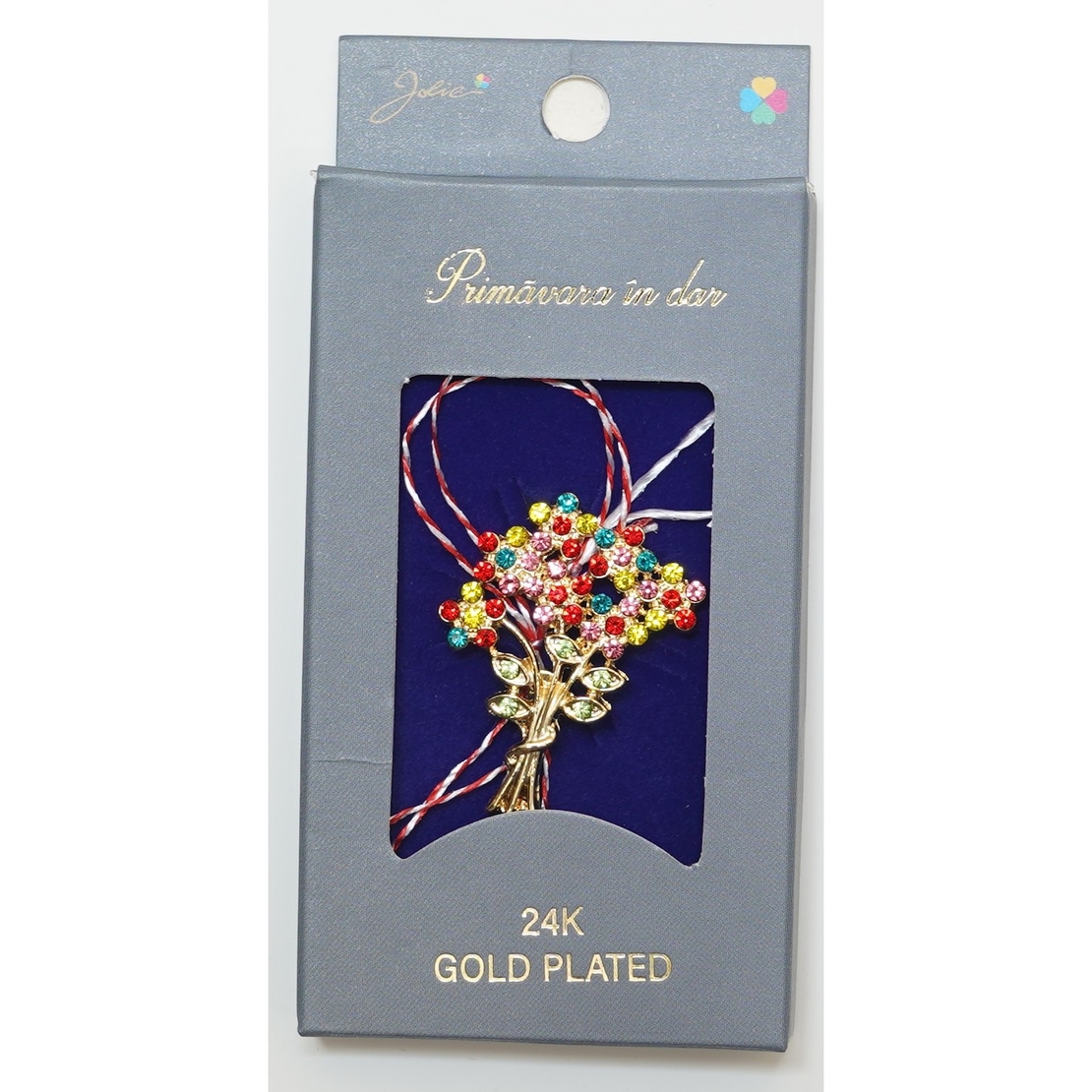 Martisor Brosa Placata cu Aur 24K, Dimensiune Brosa Aprox 2- 3 cm, Model 5