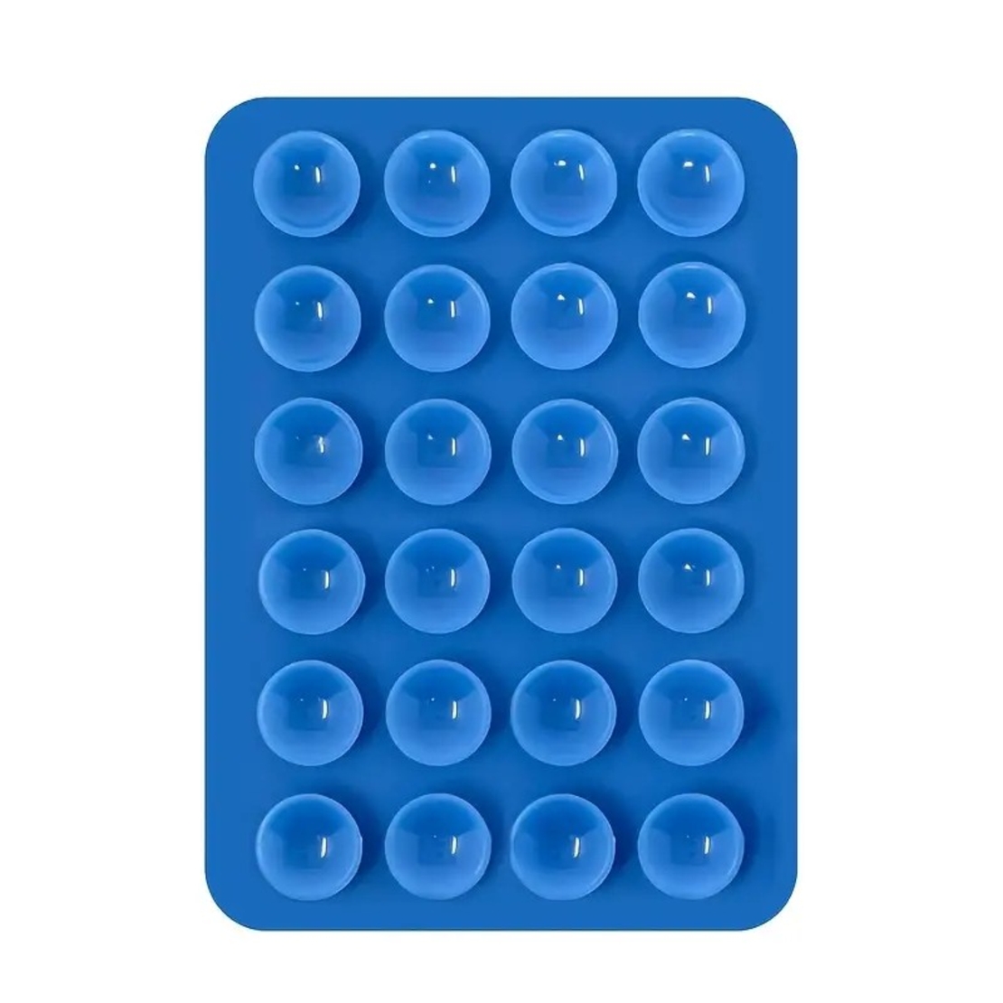 Suport Adeziv Universal, Flippy, pentru Telefon/Tableta, cu 24 Ventuze, potrivit pentru Tik-Tok/Selfie/Vizionare Video, din Silicon, 8 x 5.5 x 1 cm, Albastru