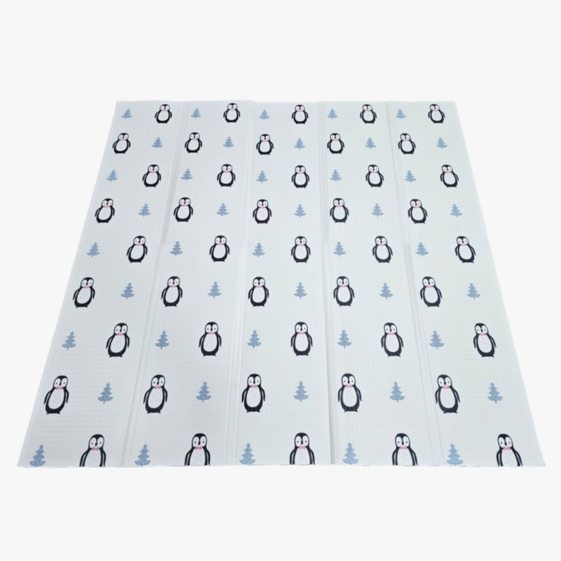 Covoras de Joaca pentru Copii Termic cu 2 Fete, Flippy, Model Girafe si Pinguini, cu Spuma, Impermeabil, Antiderapant, 200cm x 180cm x 1cm