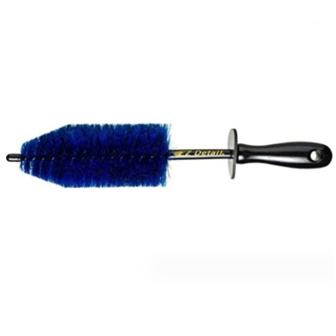 Set 3 Piese pentru Cosmetica Auto, Flippy, din Plastic si Otel, Maner Ergonomic, Perie Butuc, Anvelope, Detalii, Albastru