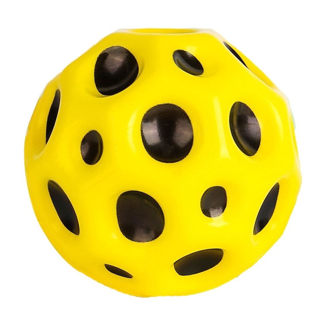 Minge Saltareata Hiperelastica, Flippy, Space Moon Ball foarte Elastica, Antistress pentru Copii, Diametru 66 mm, Galben